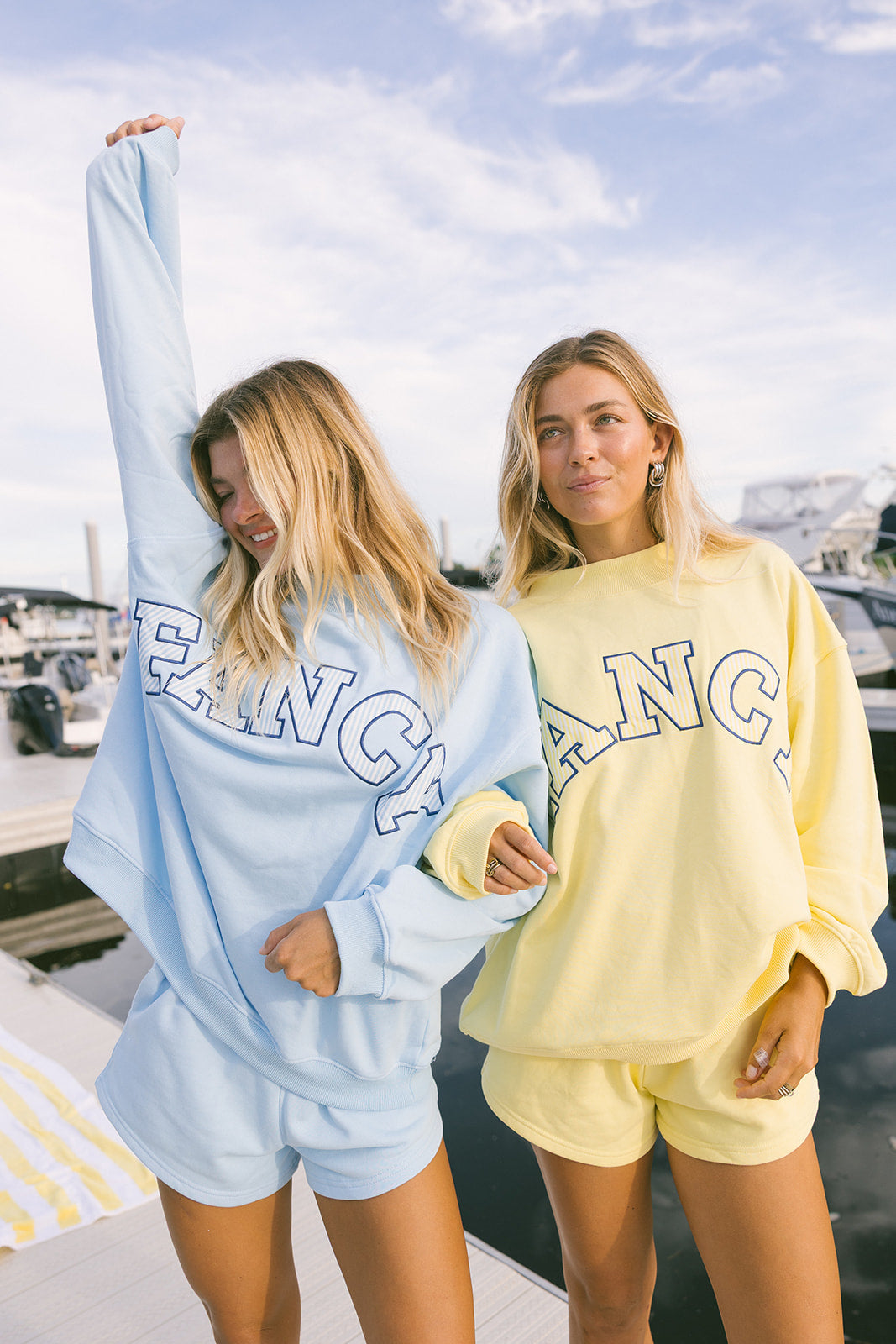 Fancy Oversized Terry Mockneck - Malibu Yellow