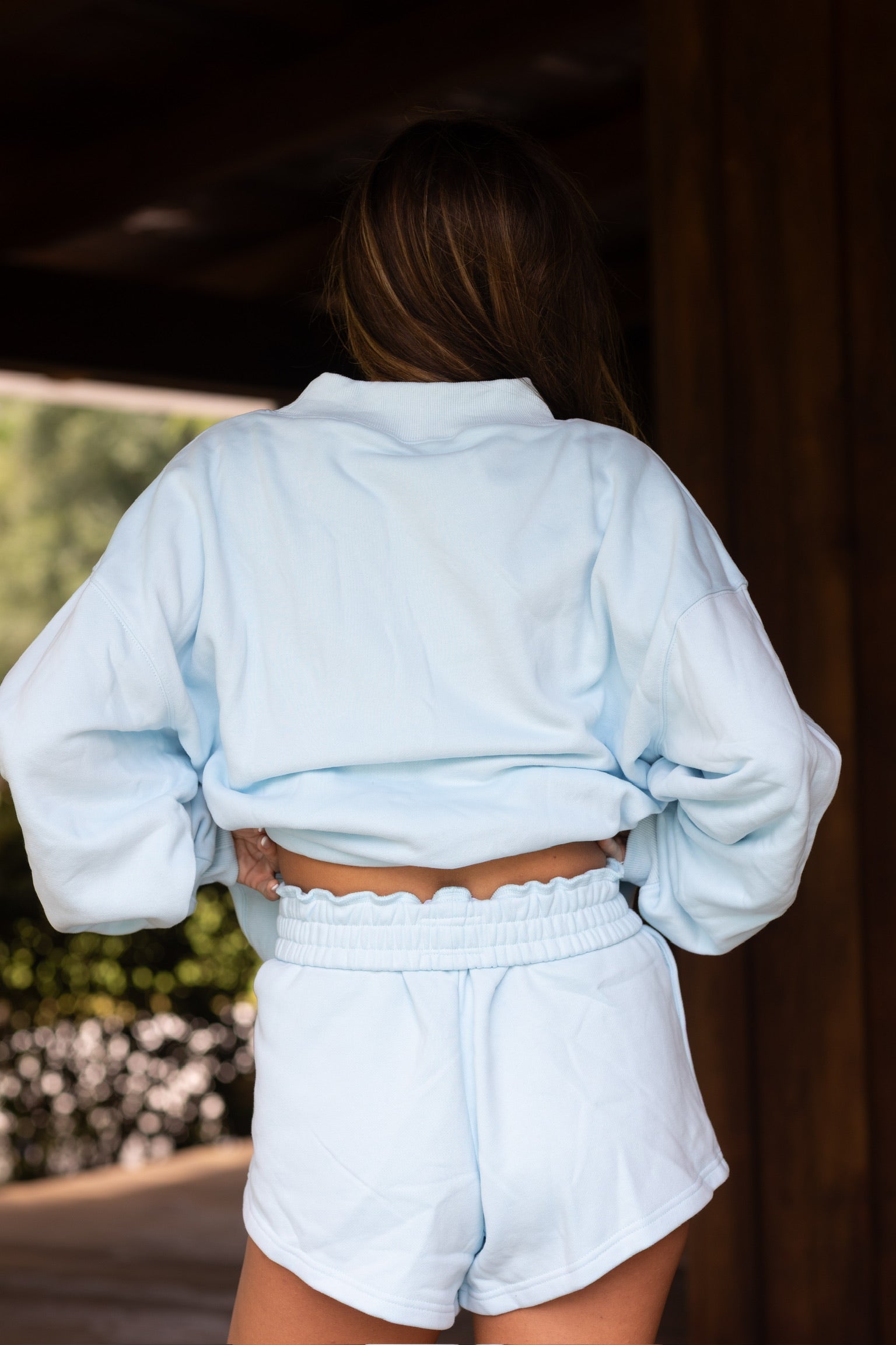 Fancy Oversized Fleece Mockneck - Glacier