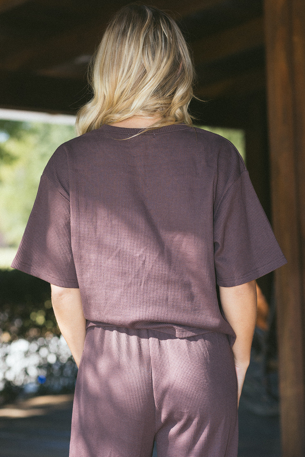 Fancy Waffle Short Sleeve - Chocolate