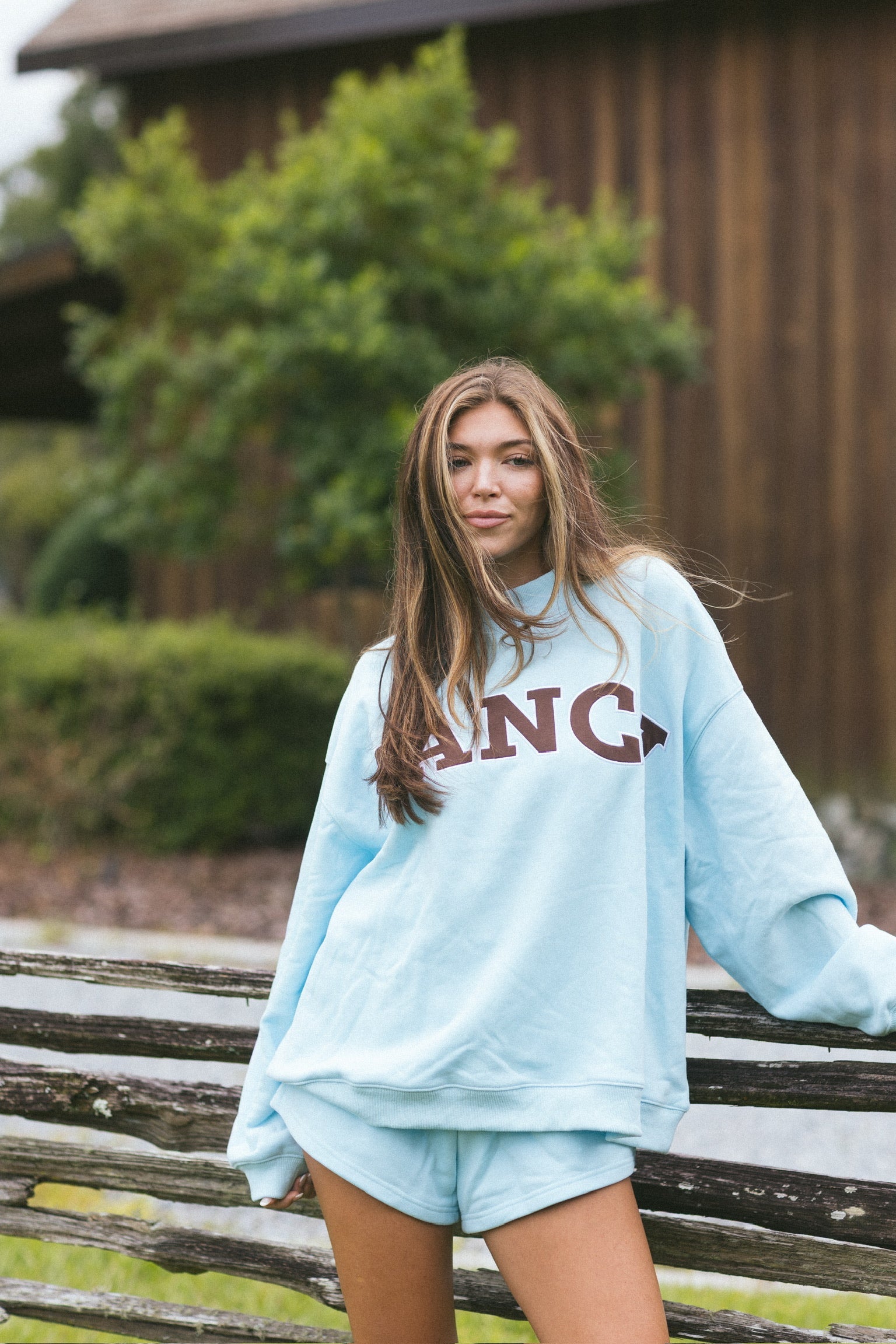 Fancy Oversized Fleece Mockneck - Glacier