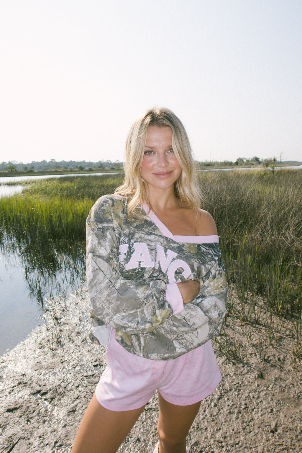 Fancy V-Neck Long Sleeve - Camo (PREORDER)