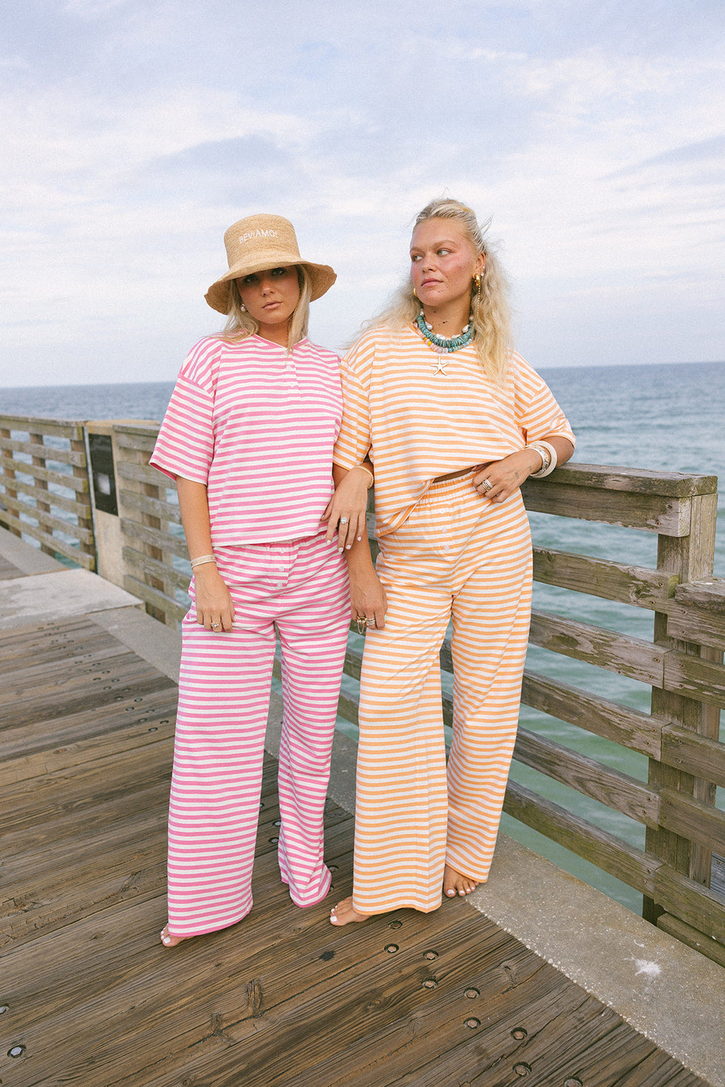 Fancy Striped Button Pants