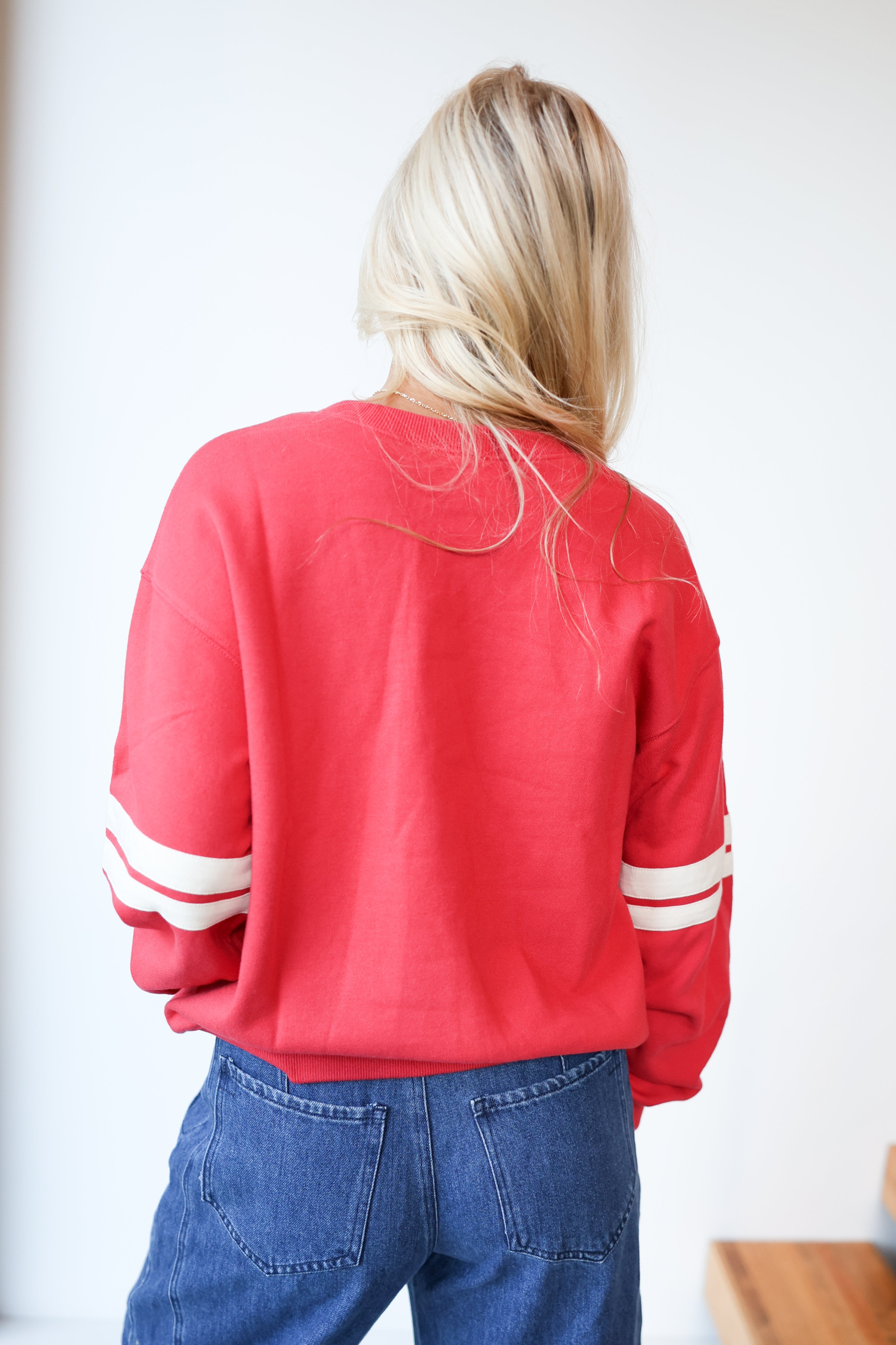 Tori Crewneck Pullover - Dusty Red