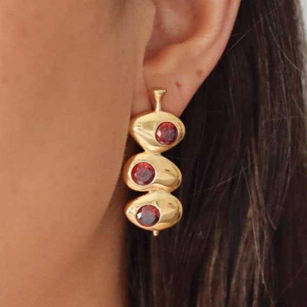 Velvet Martini Olive Earrings