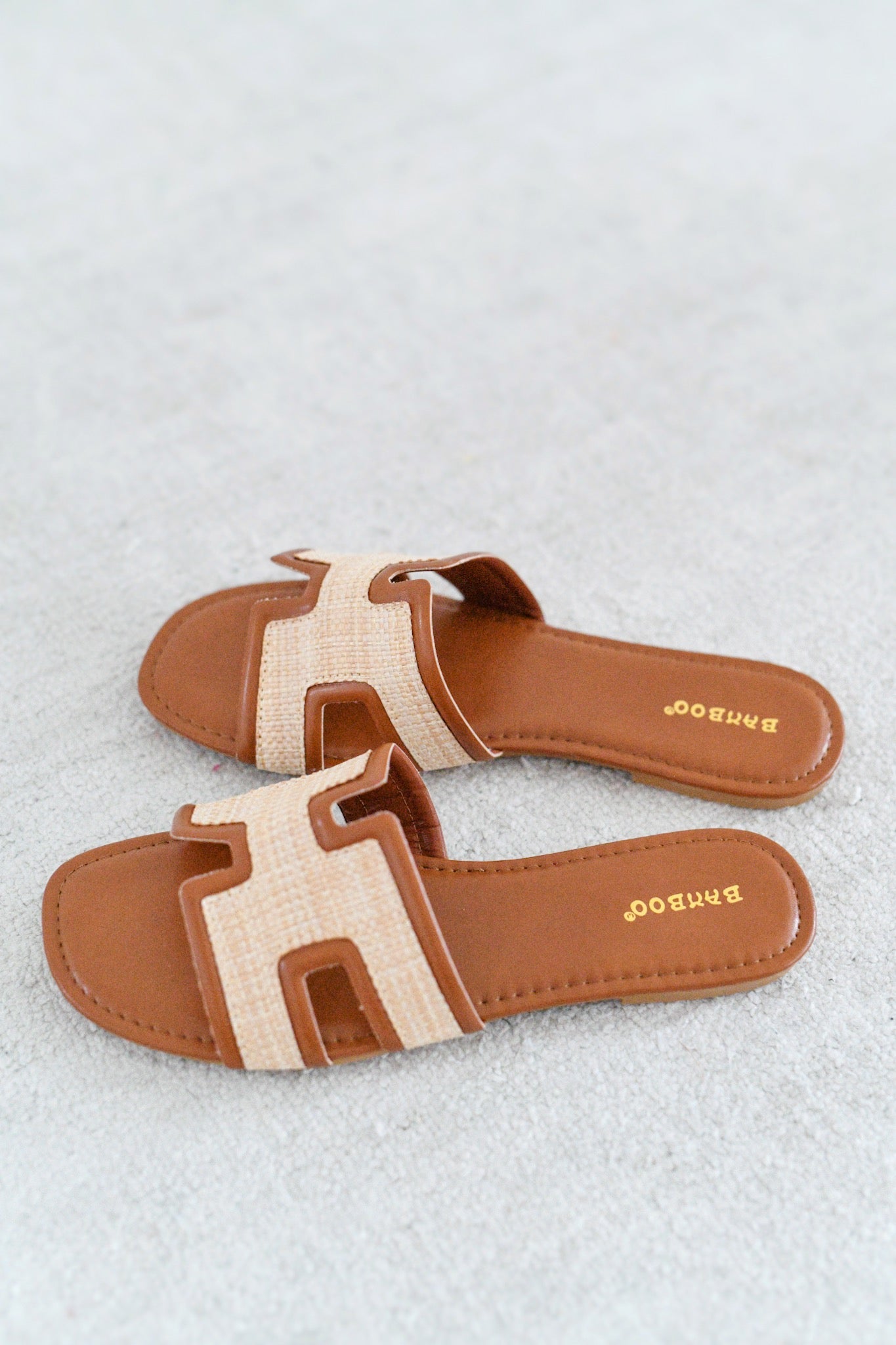 Woven Sandals - Chestnut