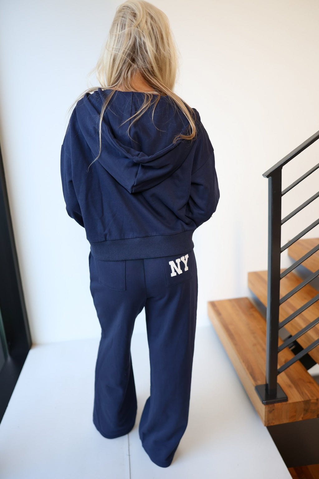 Jenny Hoodie and Pants Set - Navy