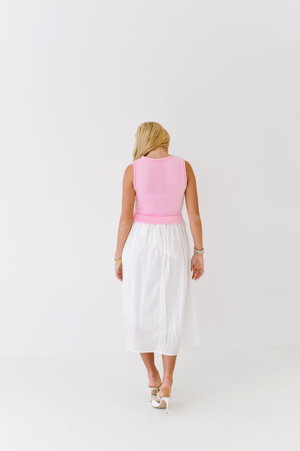 Marabelle Midi Dress - Pink Multi