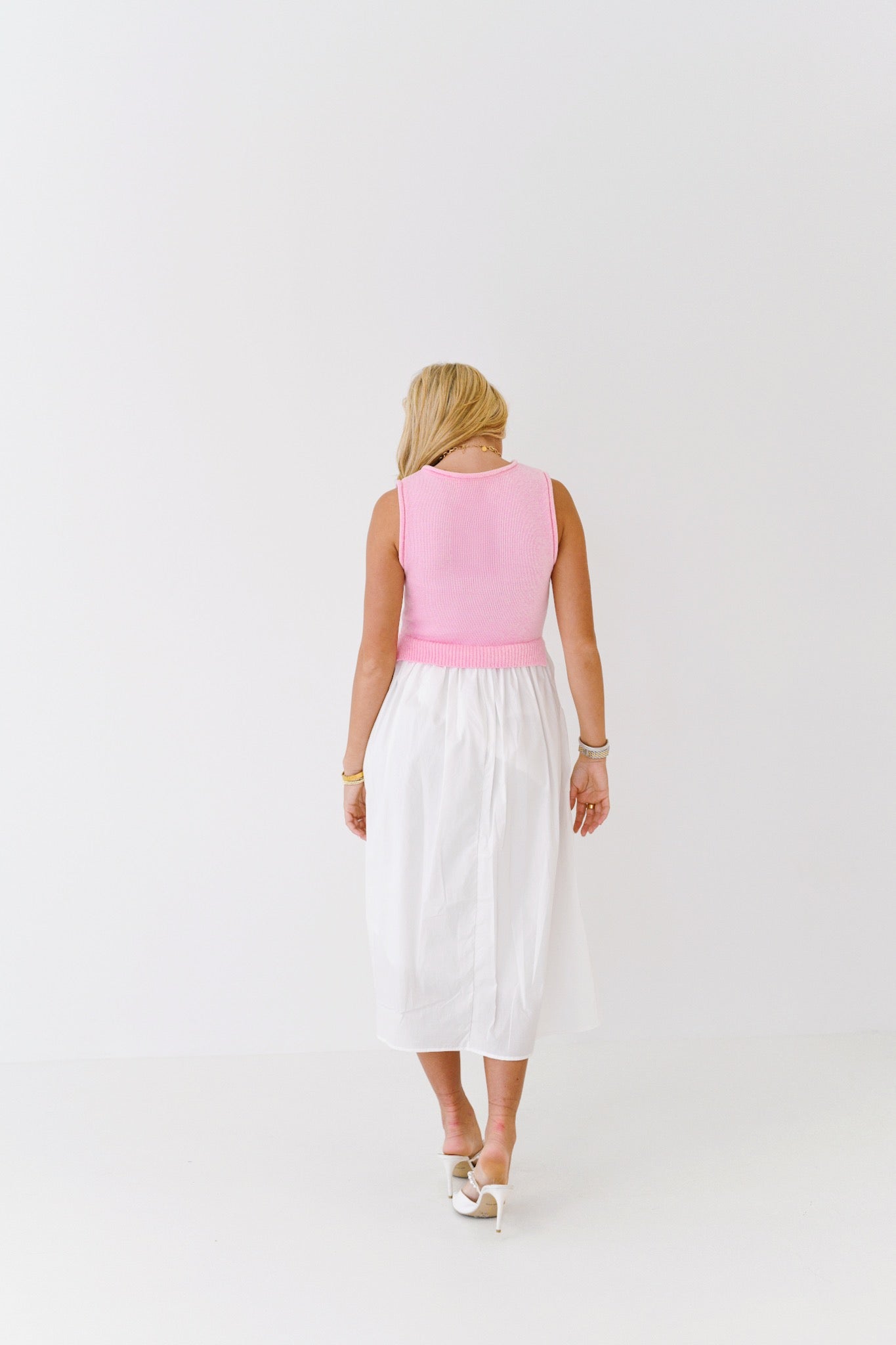 Marabelle Midi Dress - Pink Multi