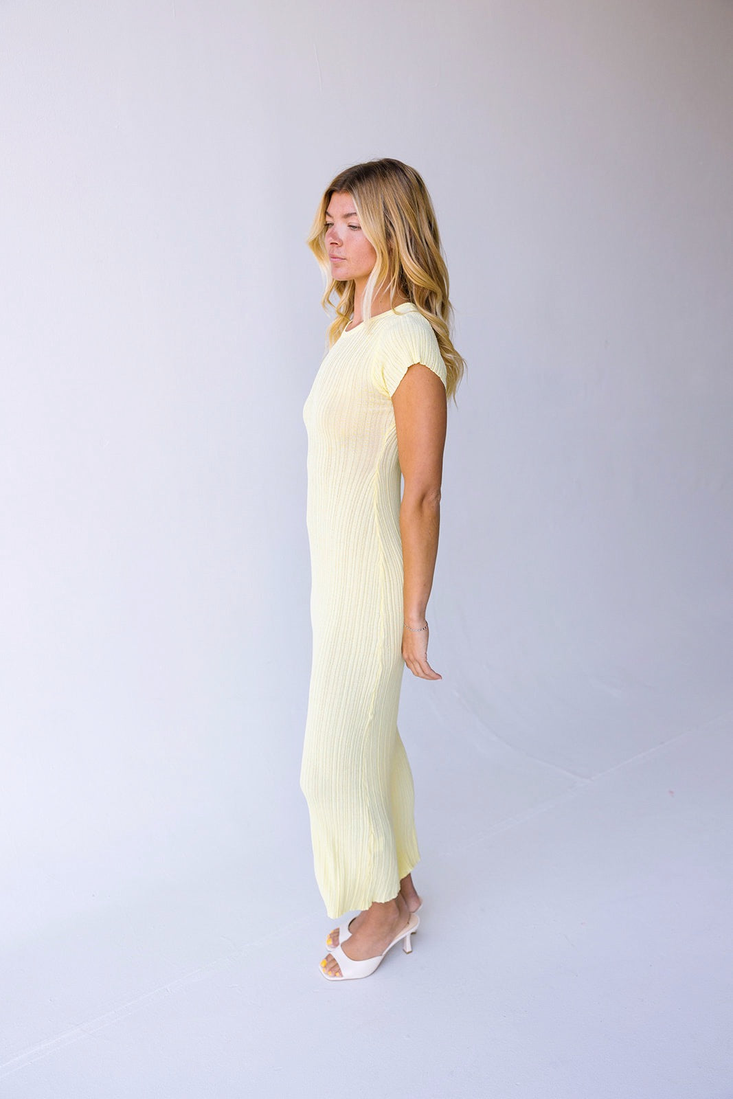 Jodi Midi Dress - Butter Yellow