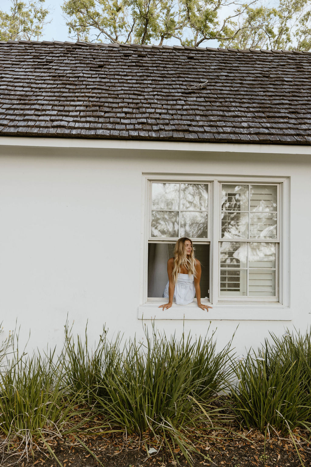 Lux Wide Leg Striped Pants - White/Lt Blue Stripes