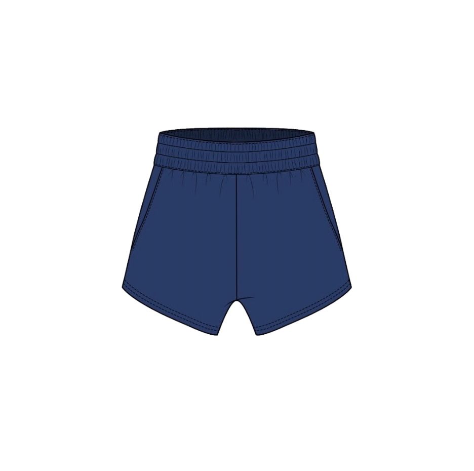 Fancy Fleece Lined Shorts - Navy