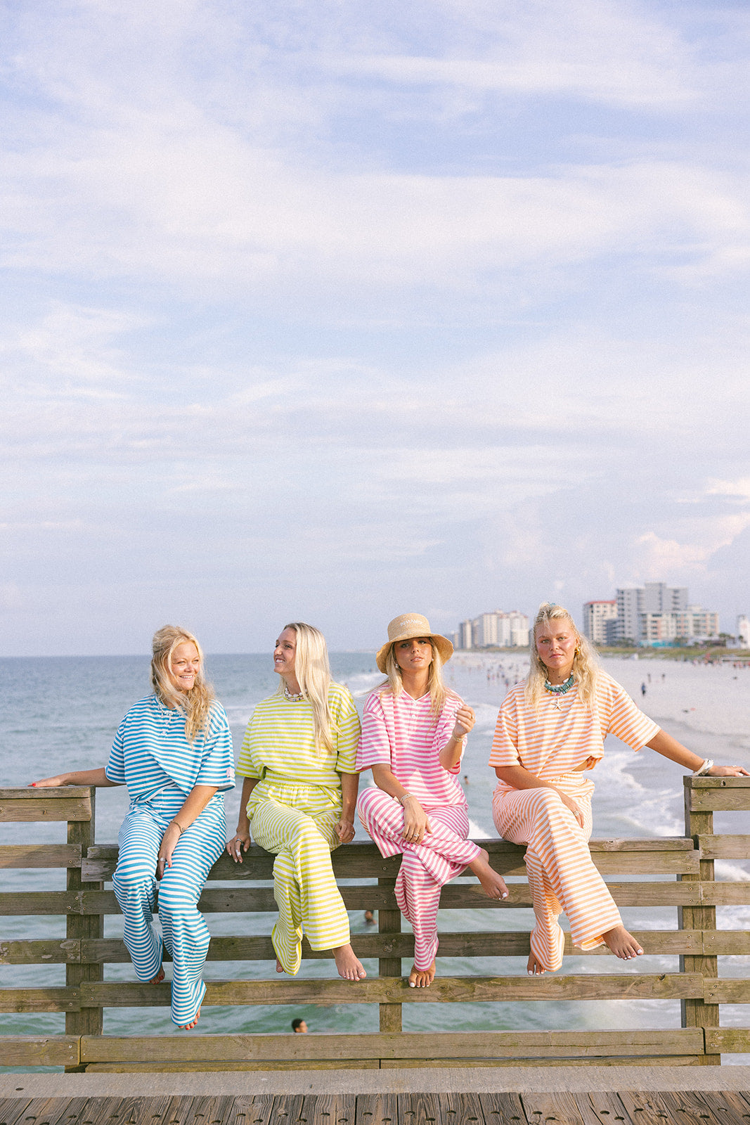 Fancy Striped Button Pants