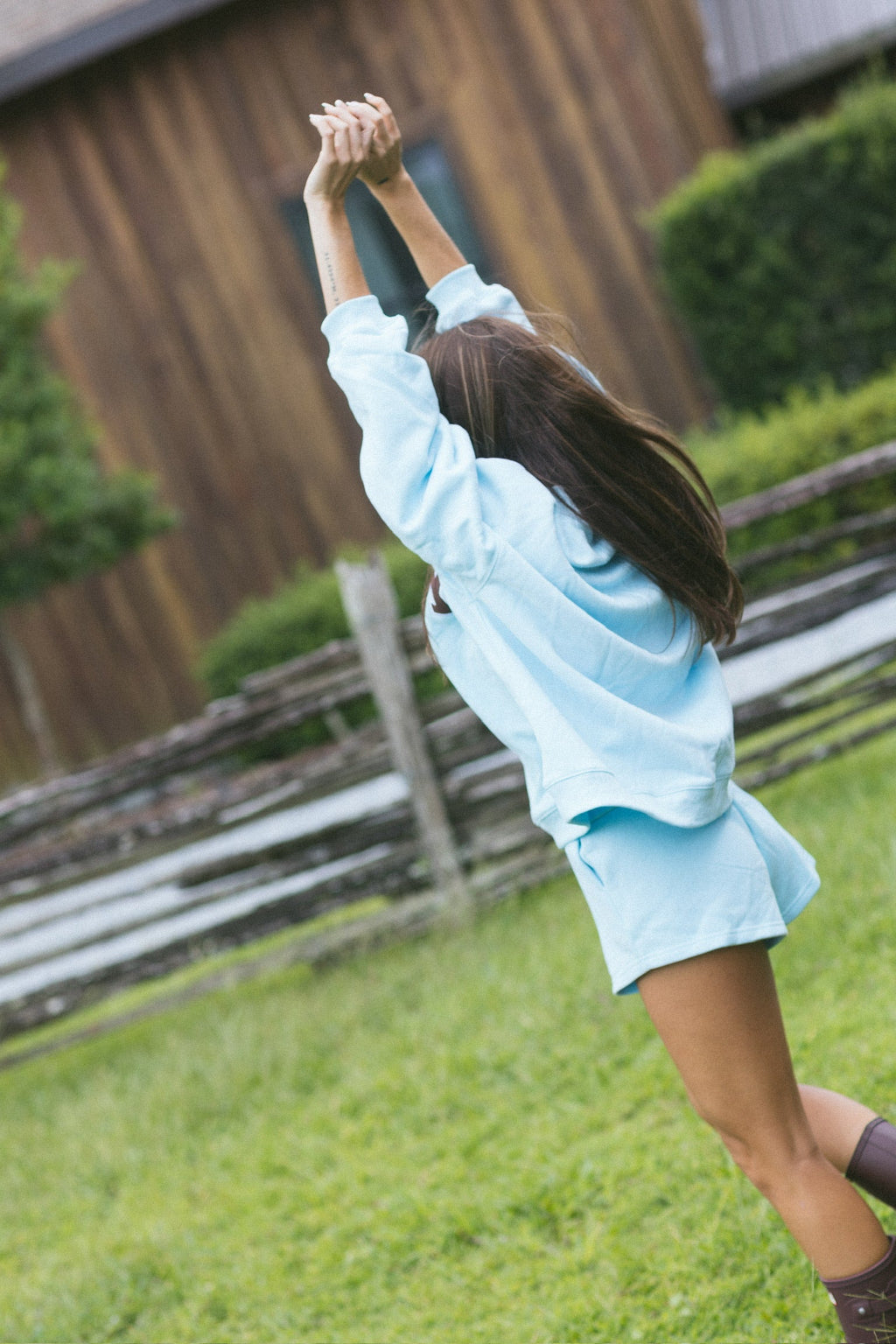 Fancy Oversized Fleece Mockneck - Glacier