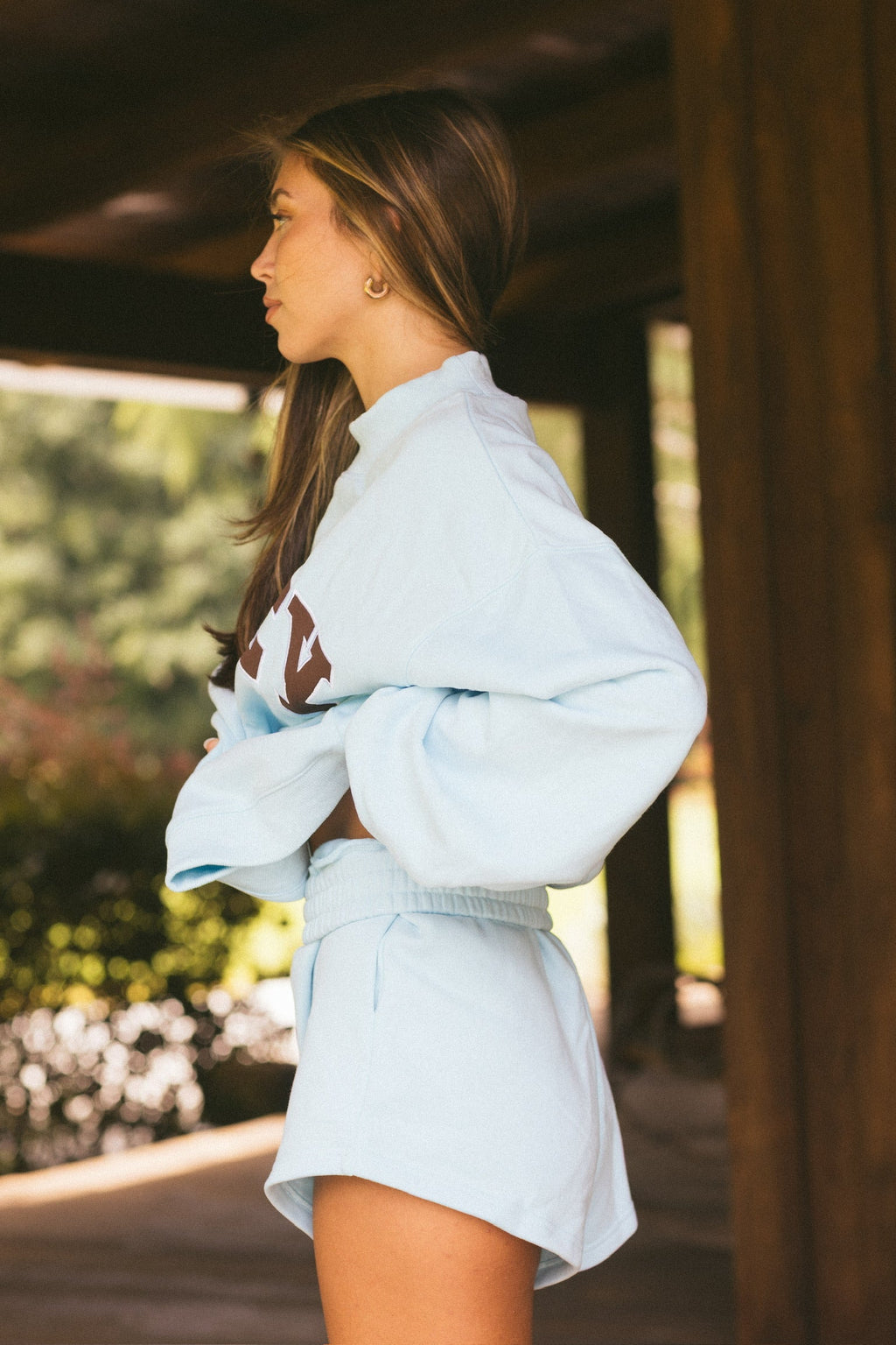 Fancy Oversized Fleece Mockneck - Glacier