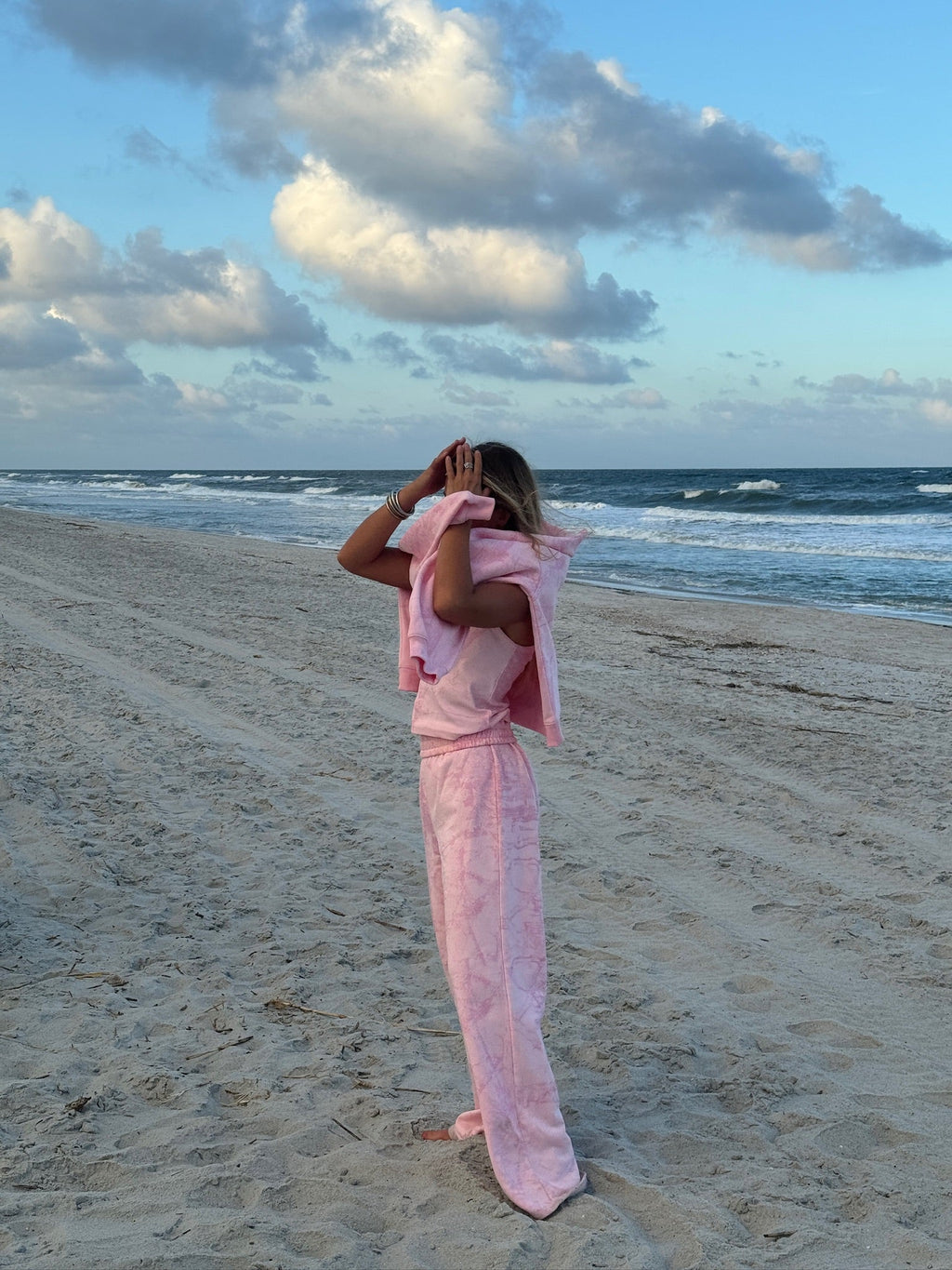 Fancy Fleece Lined Sweatpants - Pink Camo