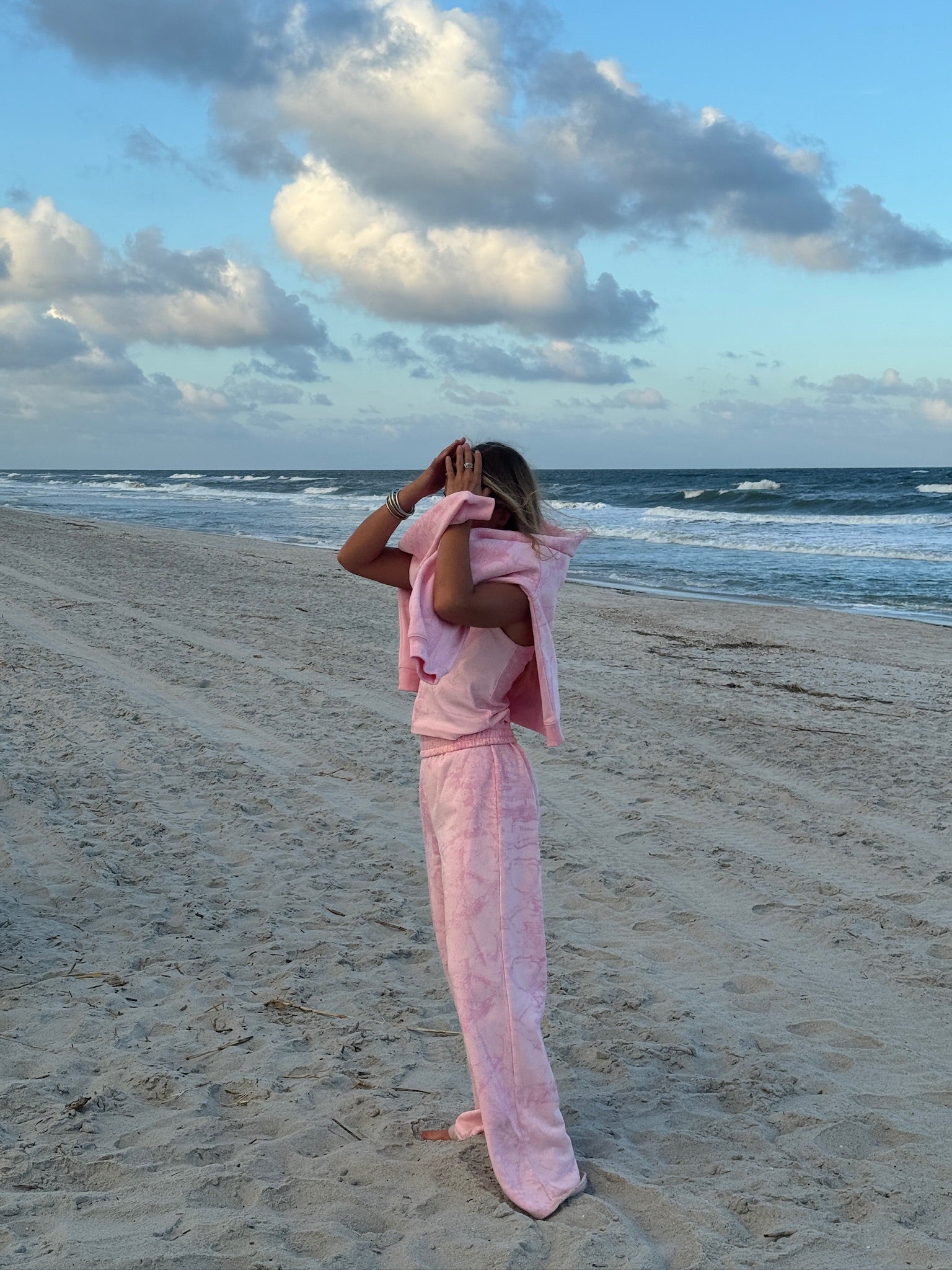 Fancy Fleece Lined Sweatpants - Pink Camo