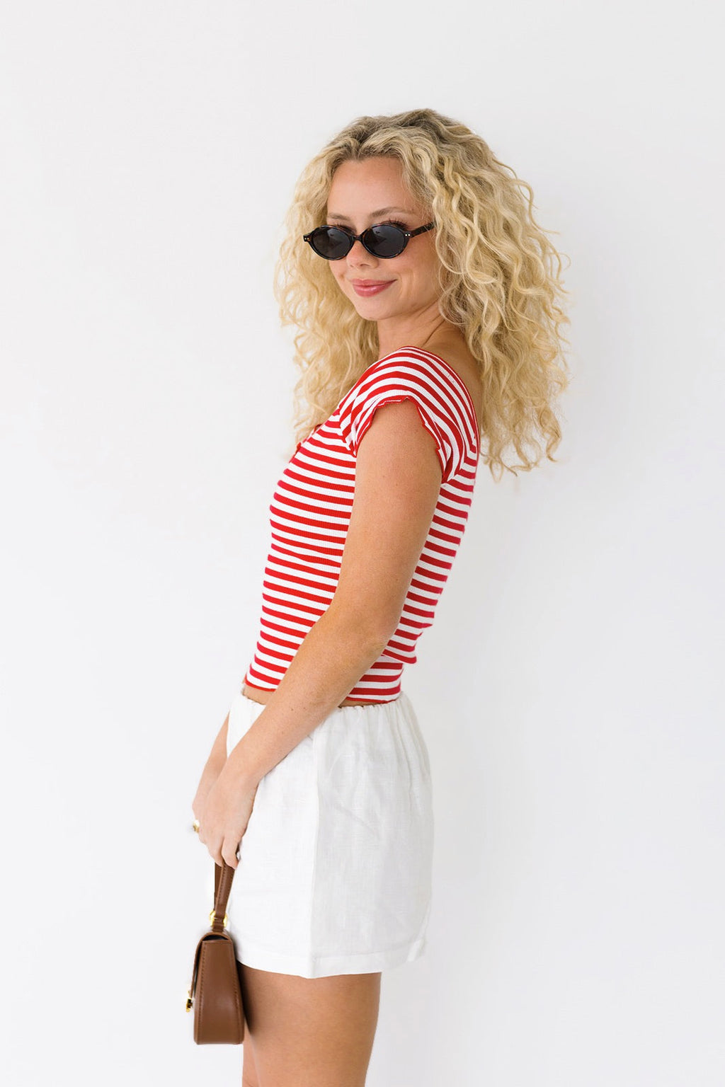 Lilly Striped Top - Red