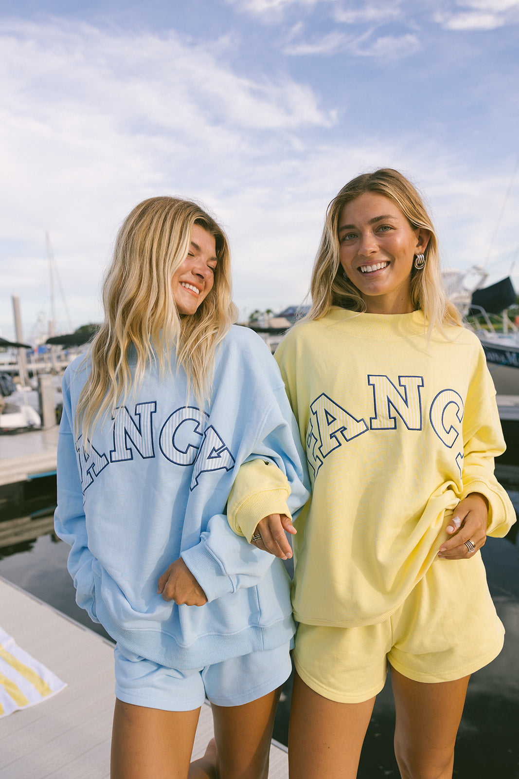 Fancy Oversized Terry Mockneck - Malibu Yellow