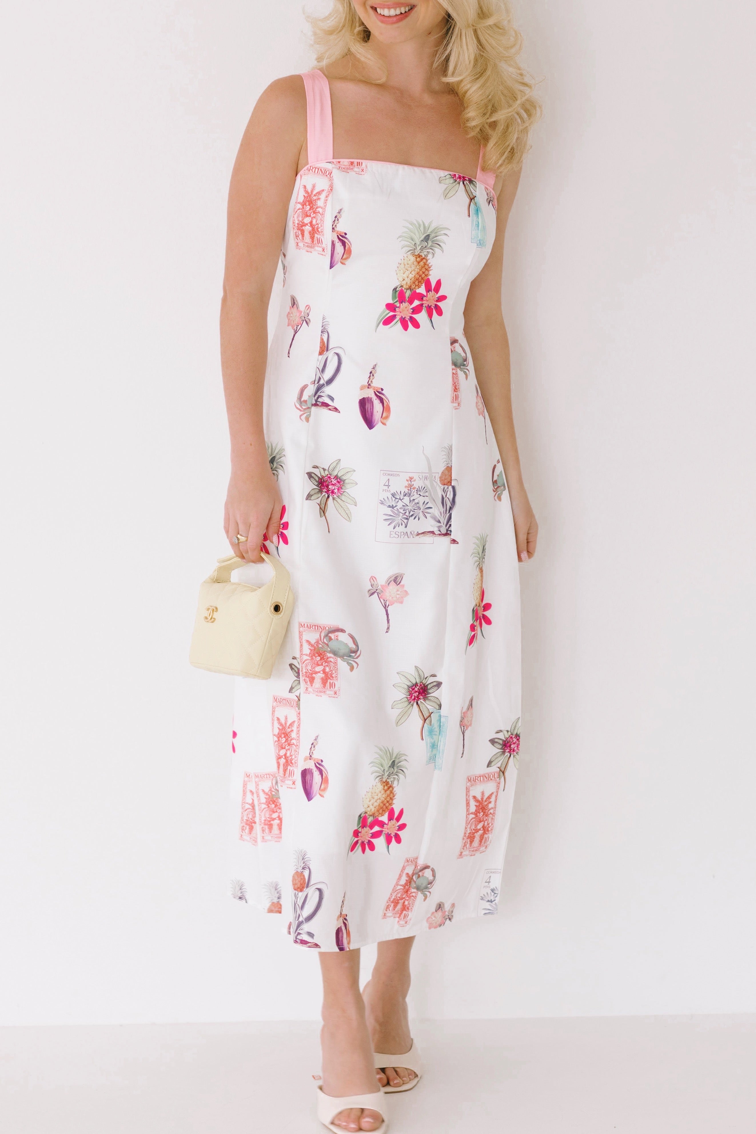 Victoria Printed Midi Dress - Multi