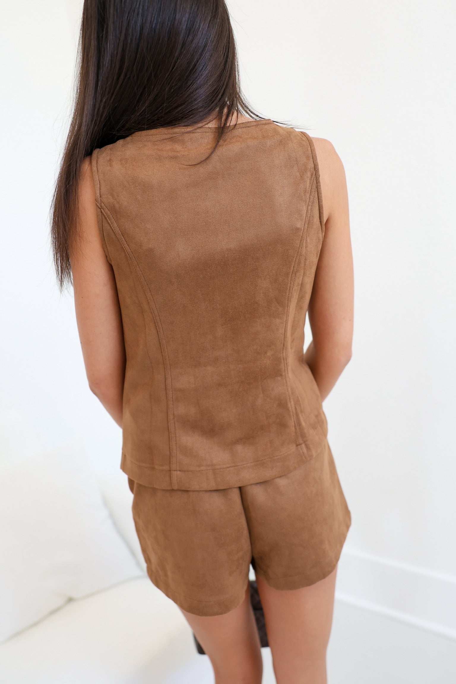 Ashlyn Suede Set - Mocha