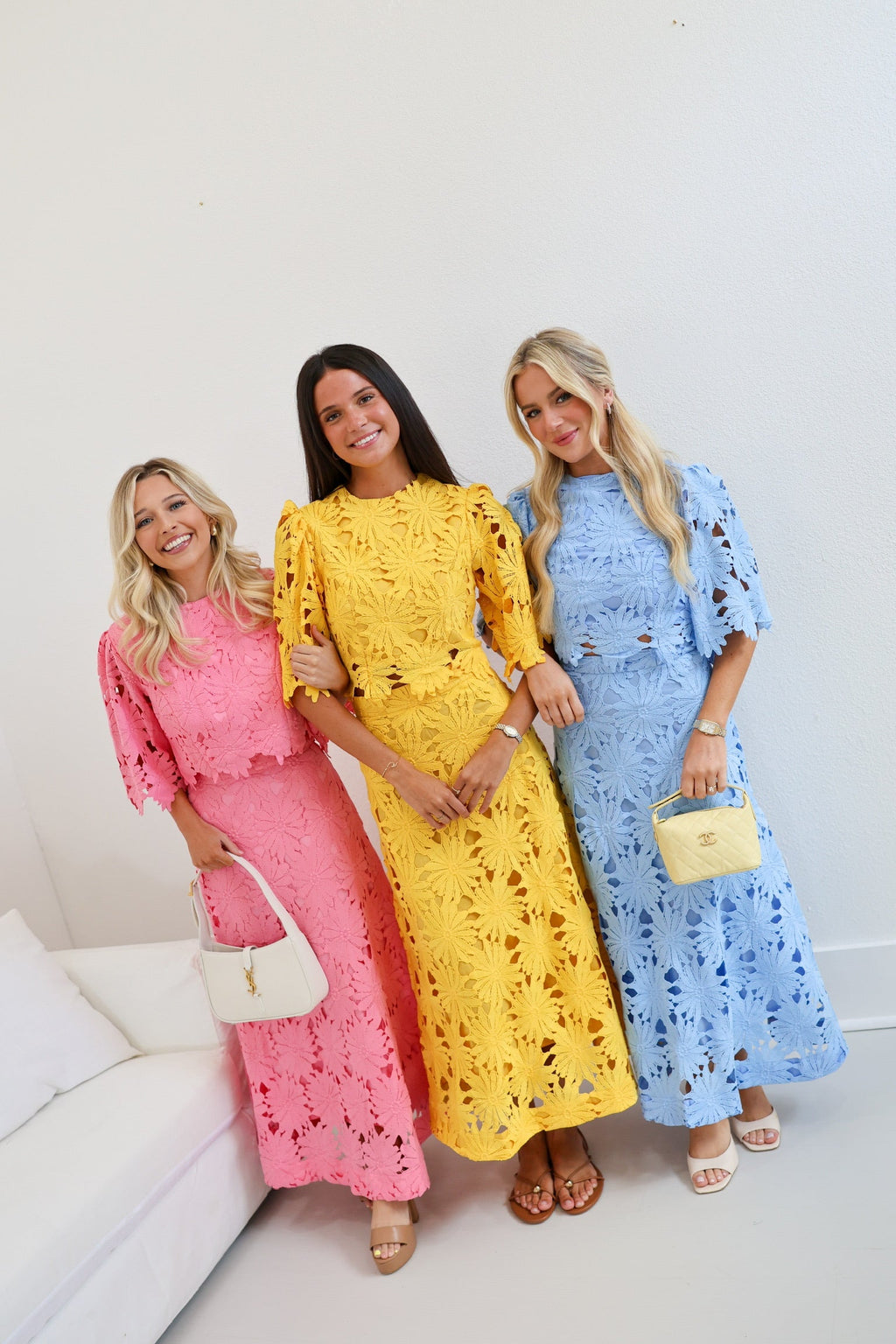 Sydney Embroidery Skirt Set - Pink