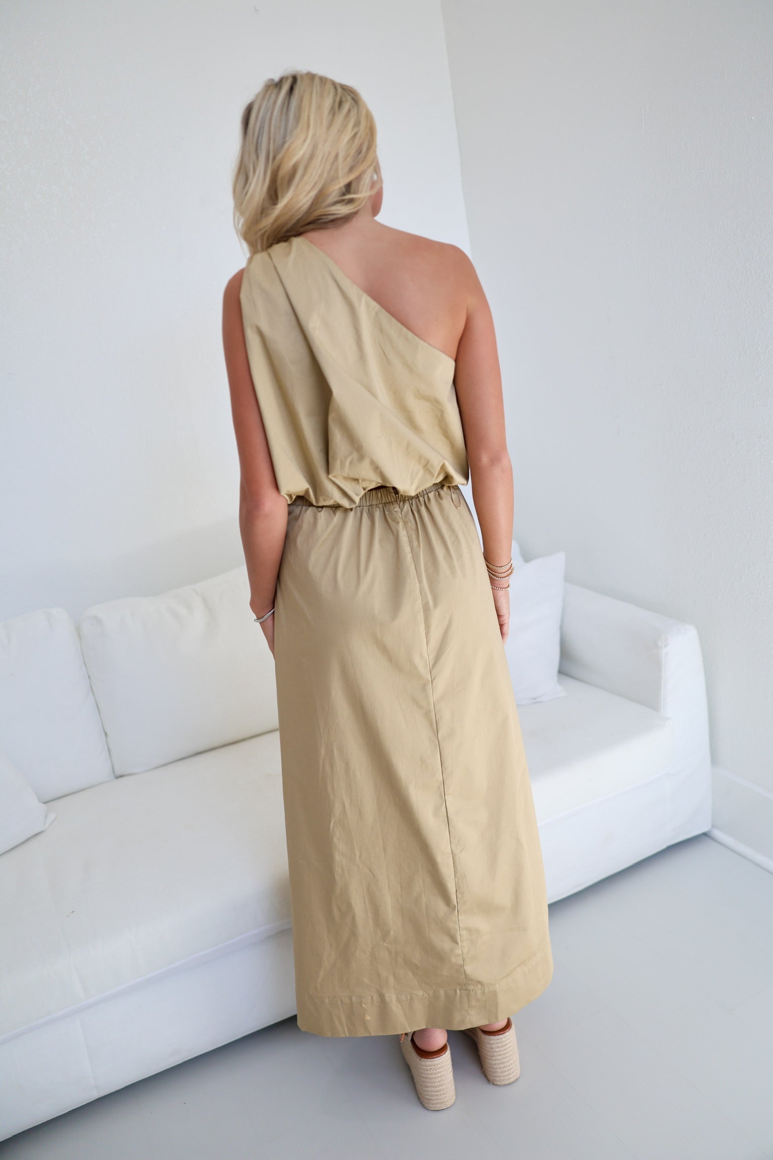 Calista Floral Maxi Skirt Set - Sand