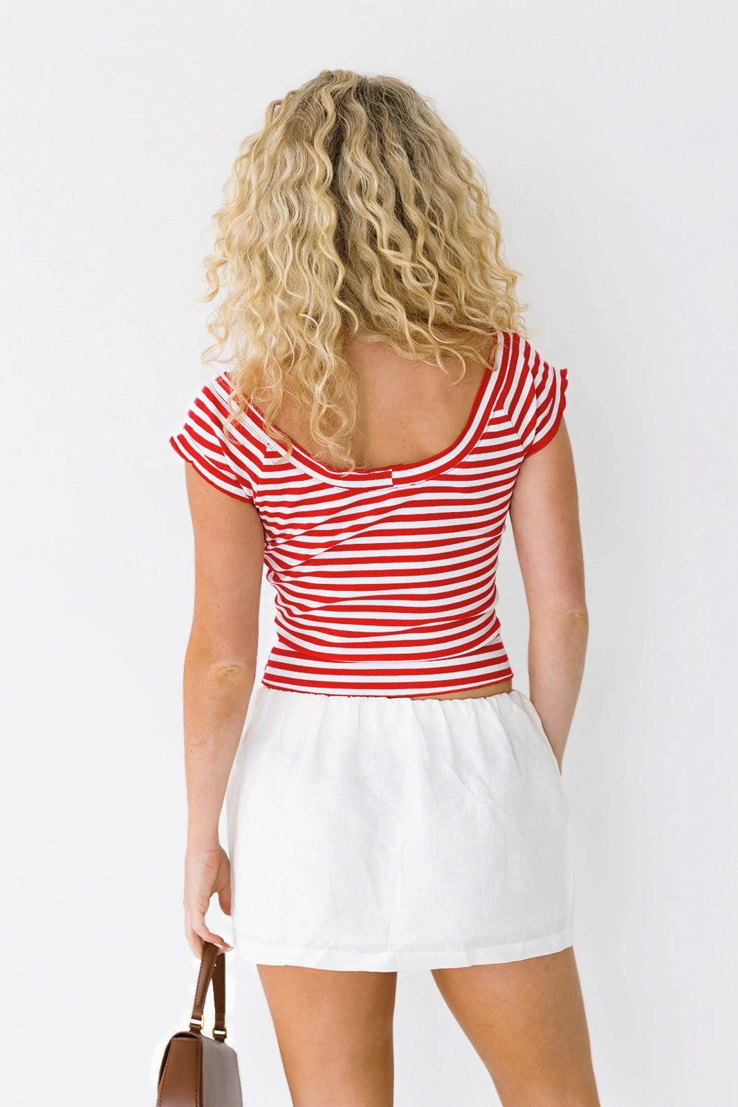 Lilly Striped Top - Red