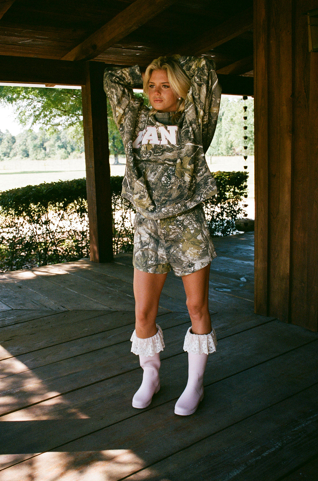 Fancy Oversized Fleece PocketCloud Mockneck - Camo (PREORDER)