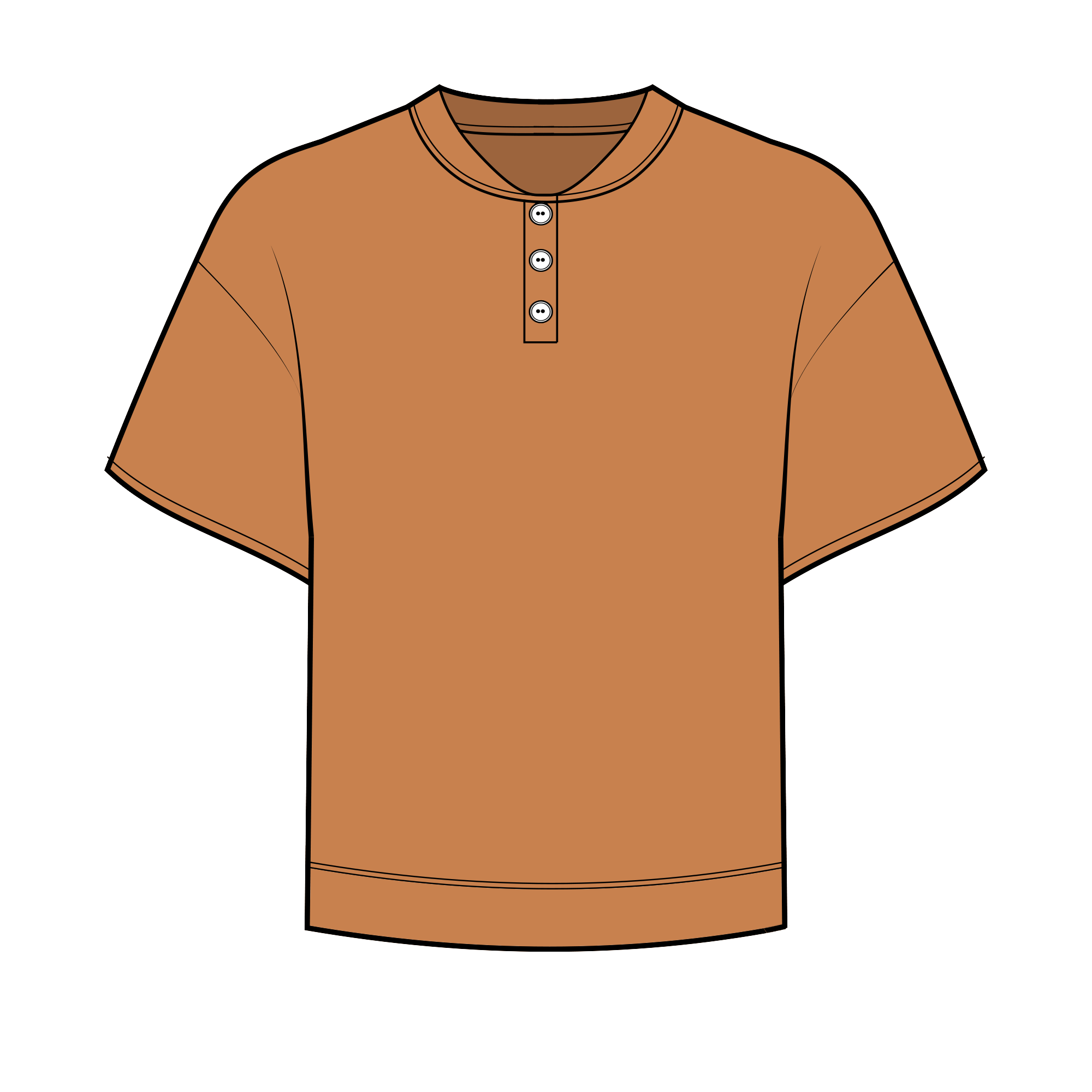 Fancy Half Button Short Sleeve Terry Top