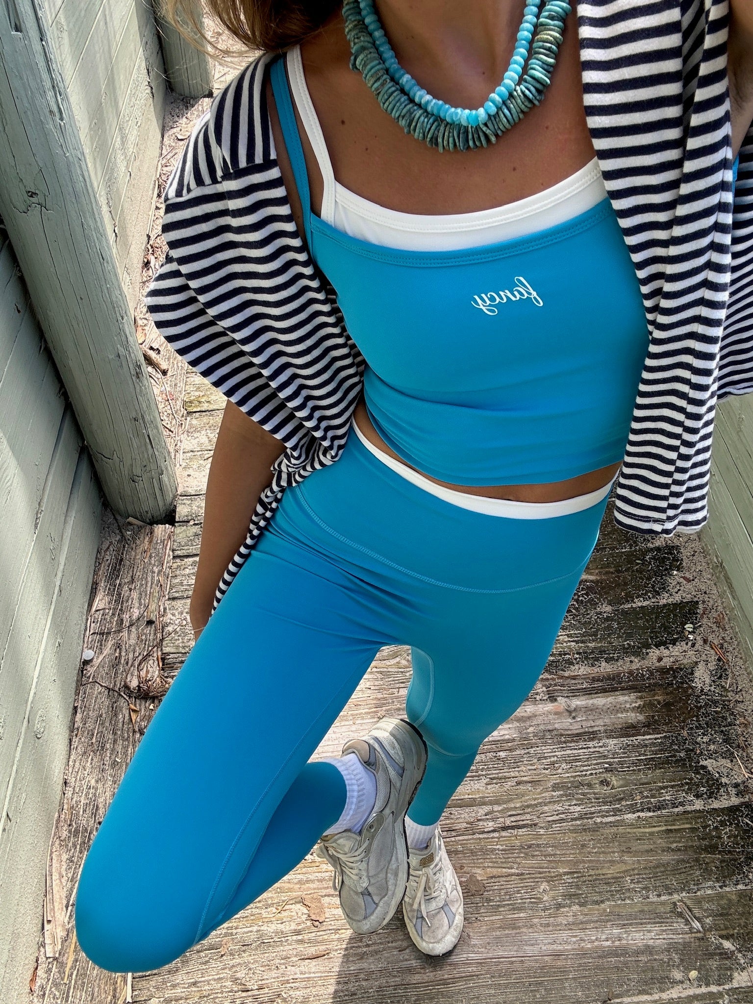 Fancy FitFlow Double Layered Tank - Poolside