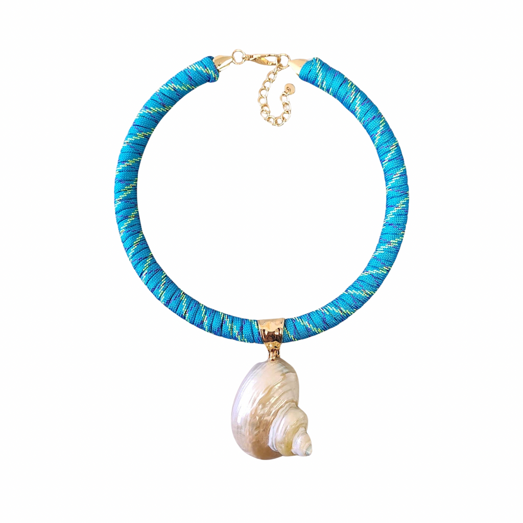 Tara Seashell Necklace - Blue