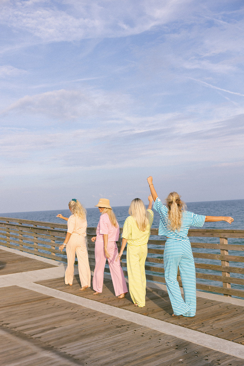 Fancy Short Sleeve Striped Top