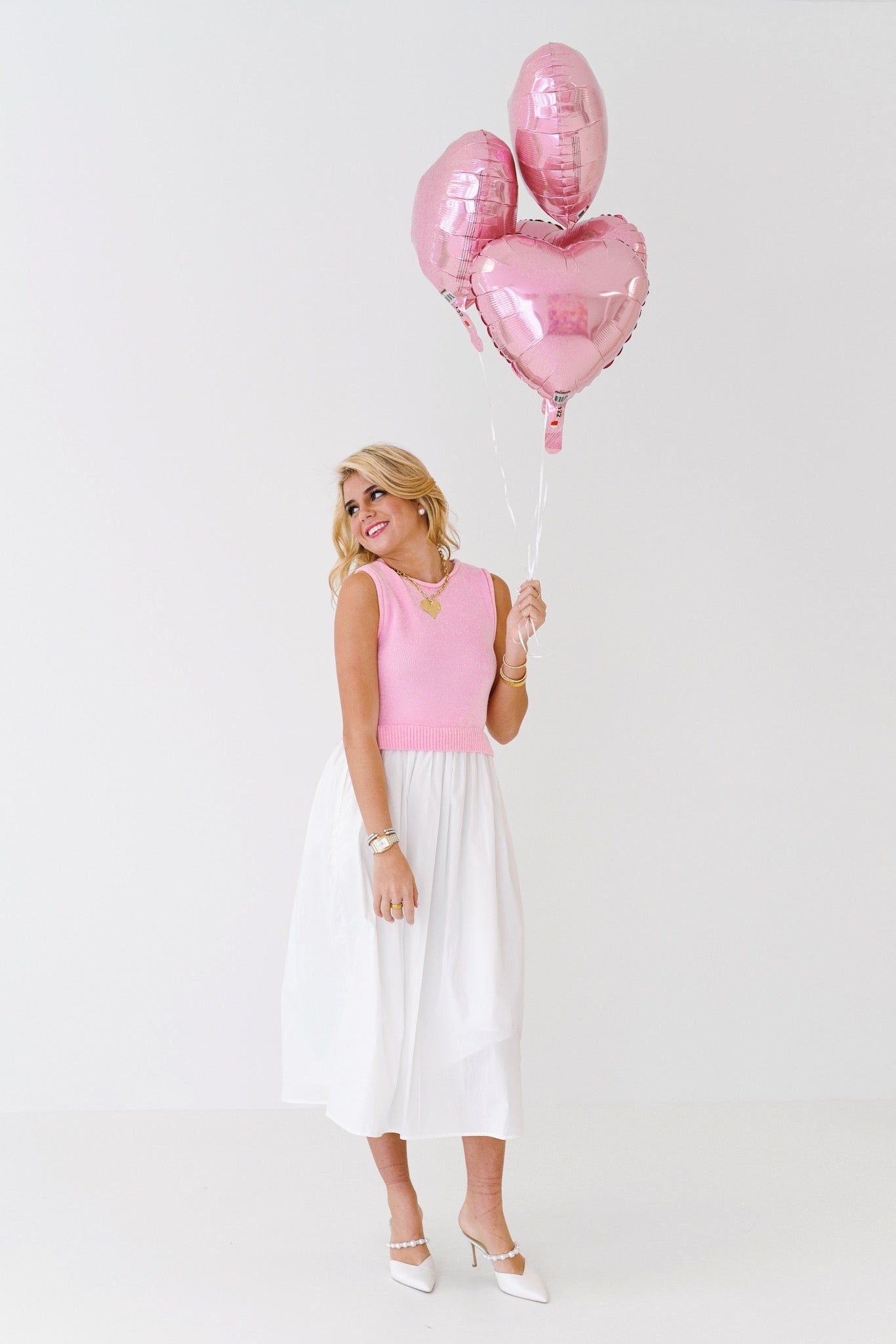 Marabelle Midi Dress - Pink Multi