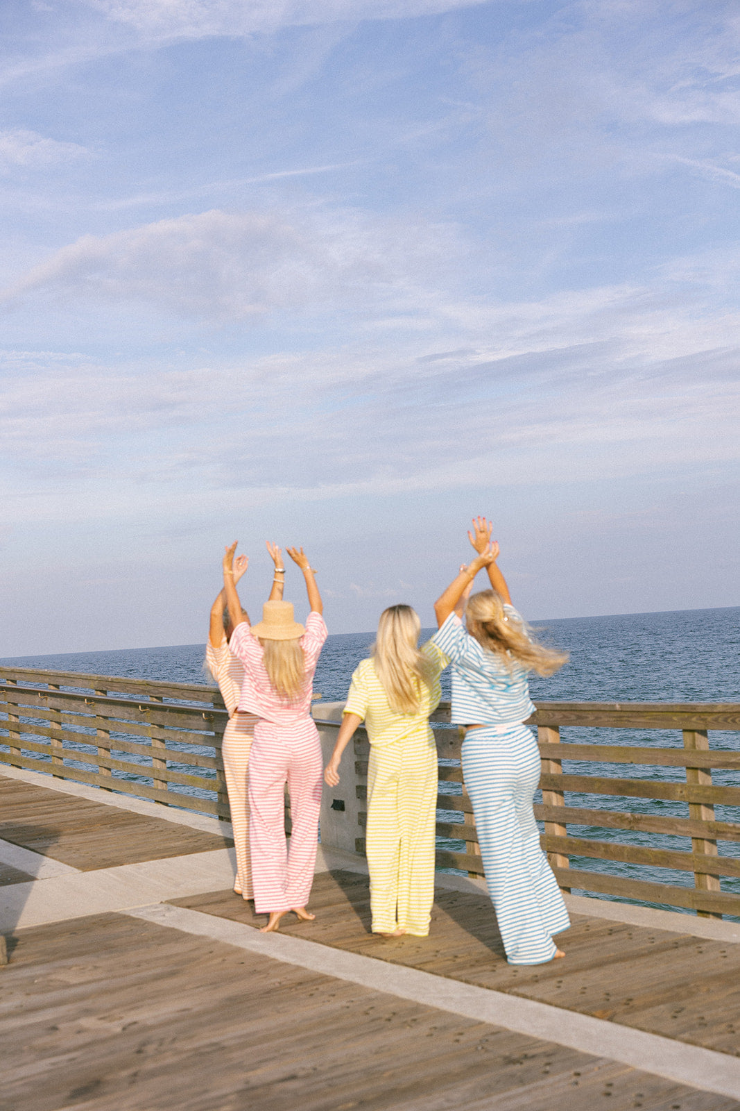 Fancy Striped Button Pants