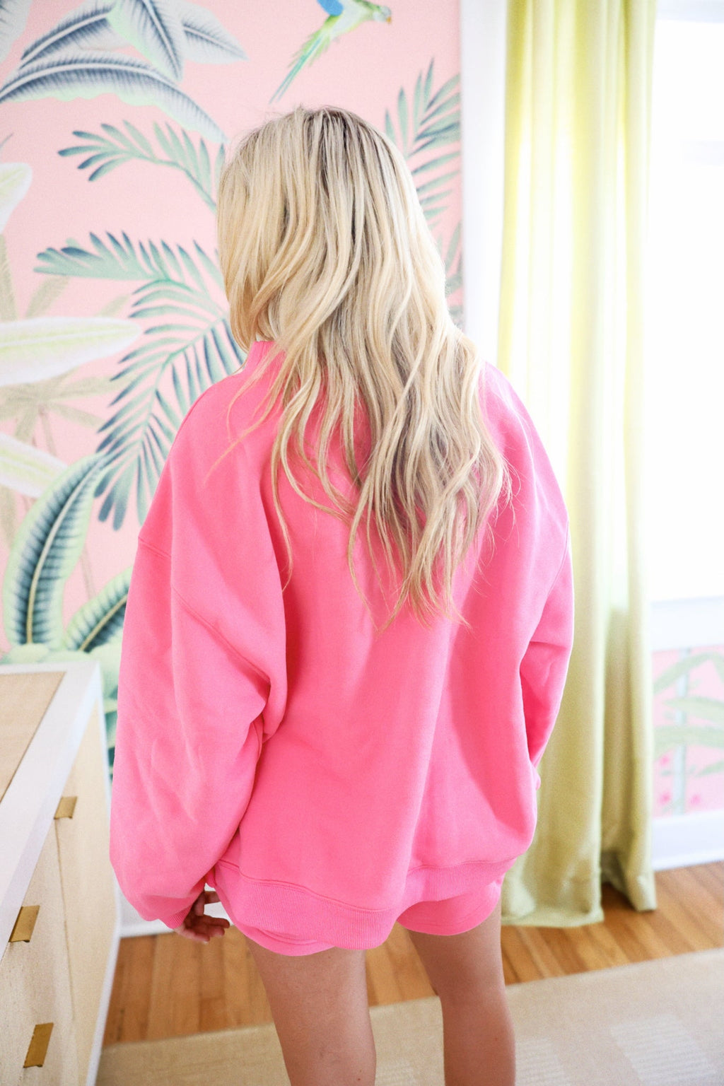 Fancy Fleece Lined Mini Shorts - Paradise Pink