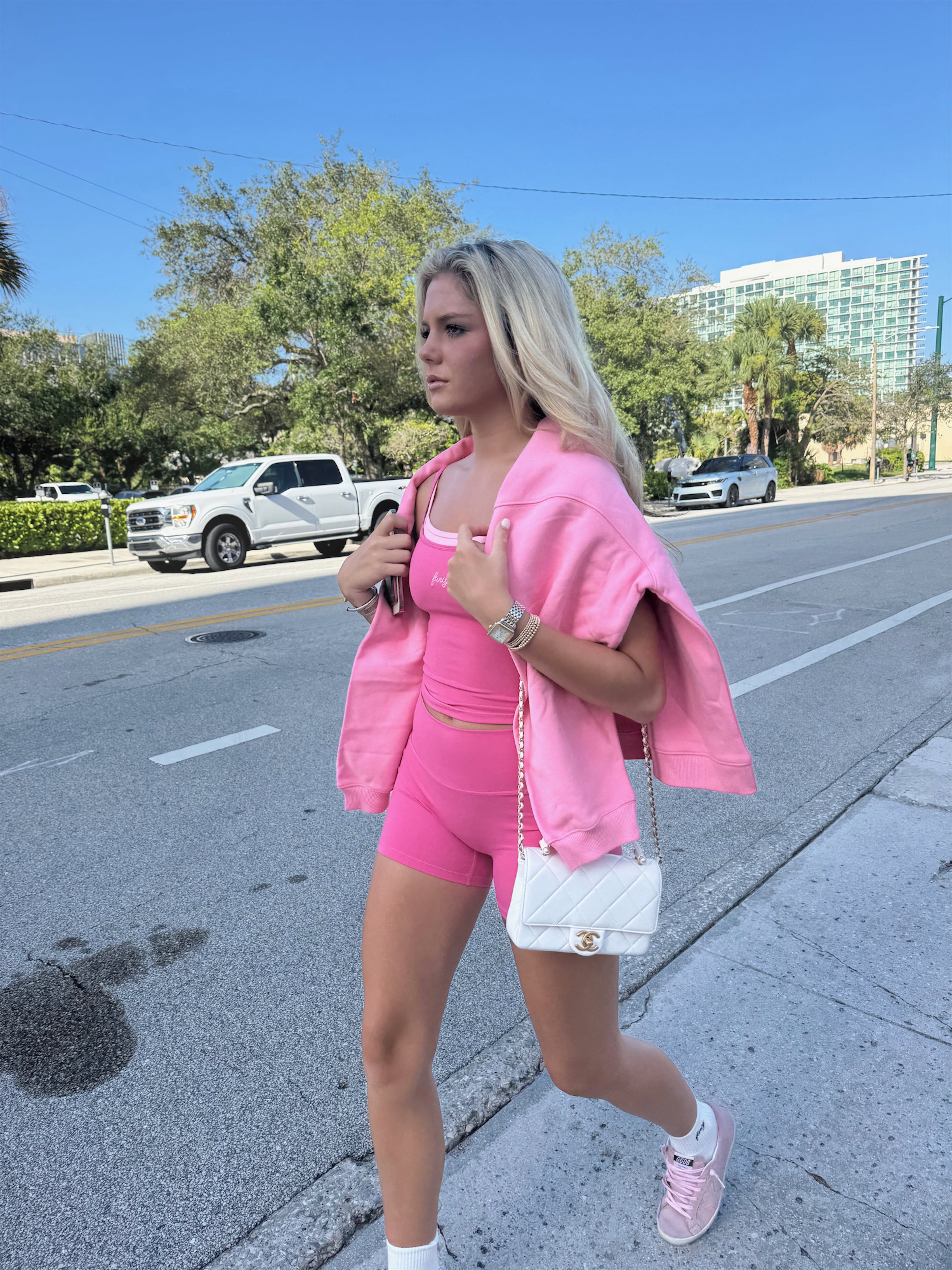 Fancy FitFlow Double Layered Tank - Paradise Pink