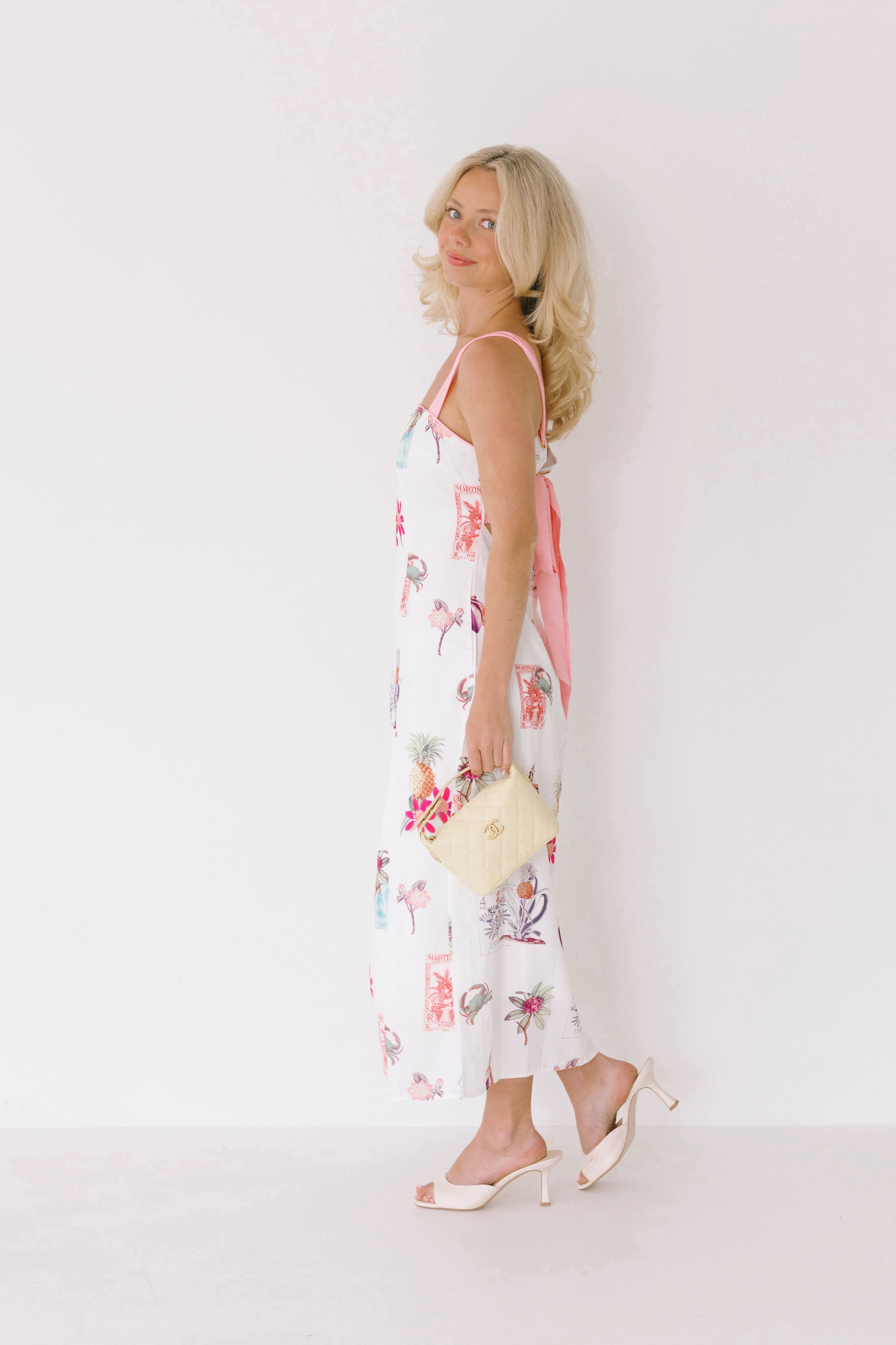 Victoria Printed Midi Dress - Multi