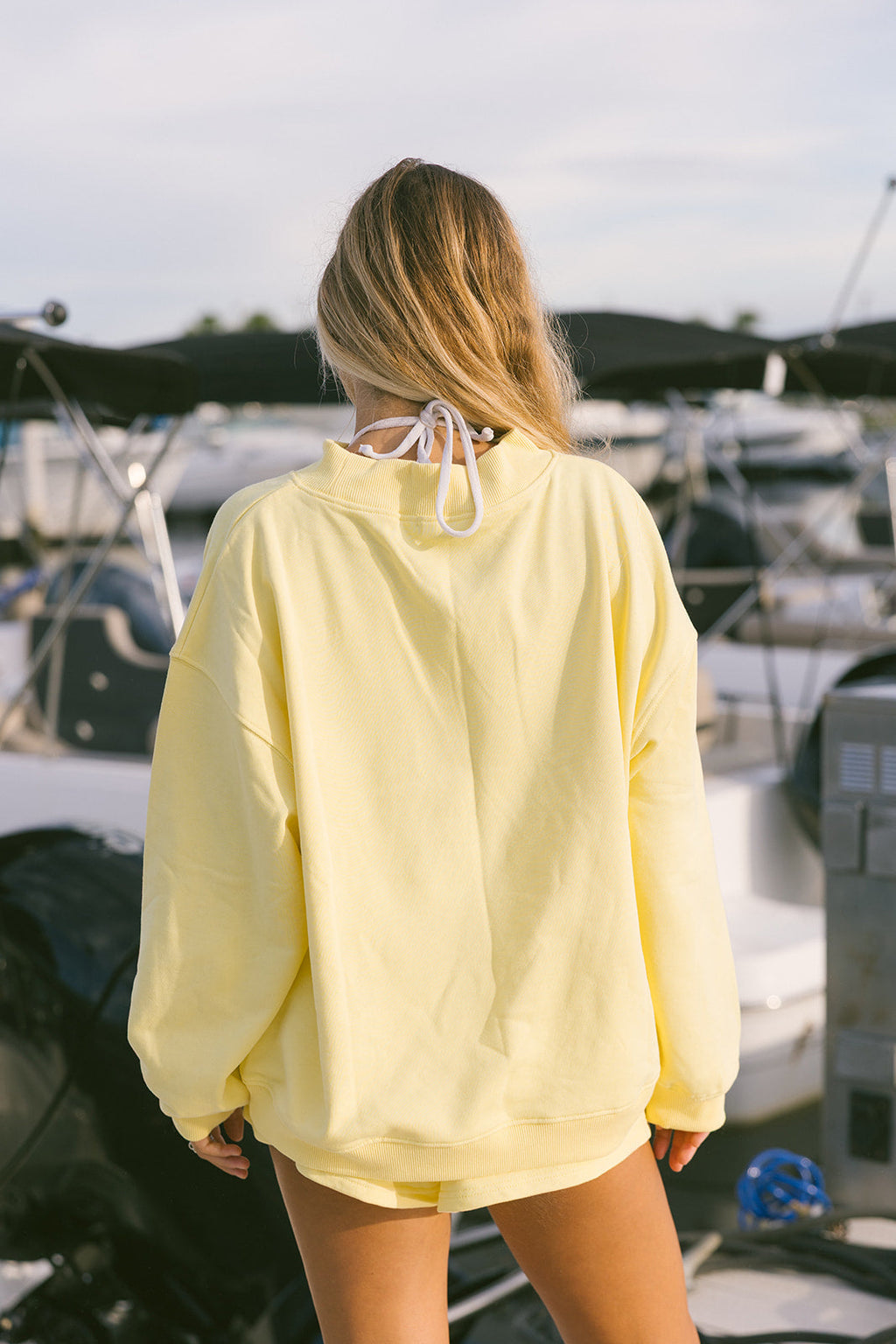 Fancy French Terry Shorts - Malibu Yellow