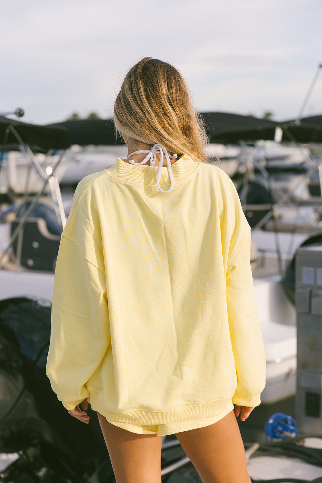 Fancy French Terry Shorts - Malibu Yellow