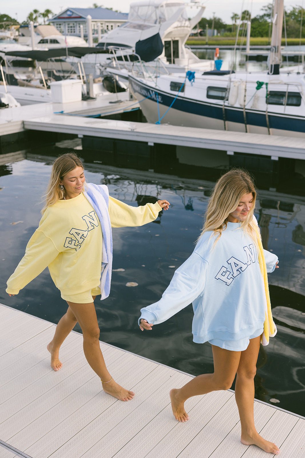 Fancy Oversized Terry Mockneck - Malibu Yellow