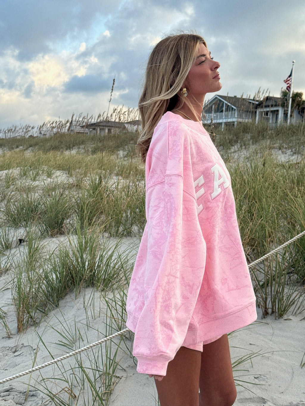 Fancy Oversized Fleece Mockneck - Pink Camo (PREORDER)