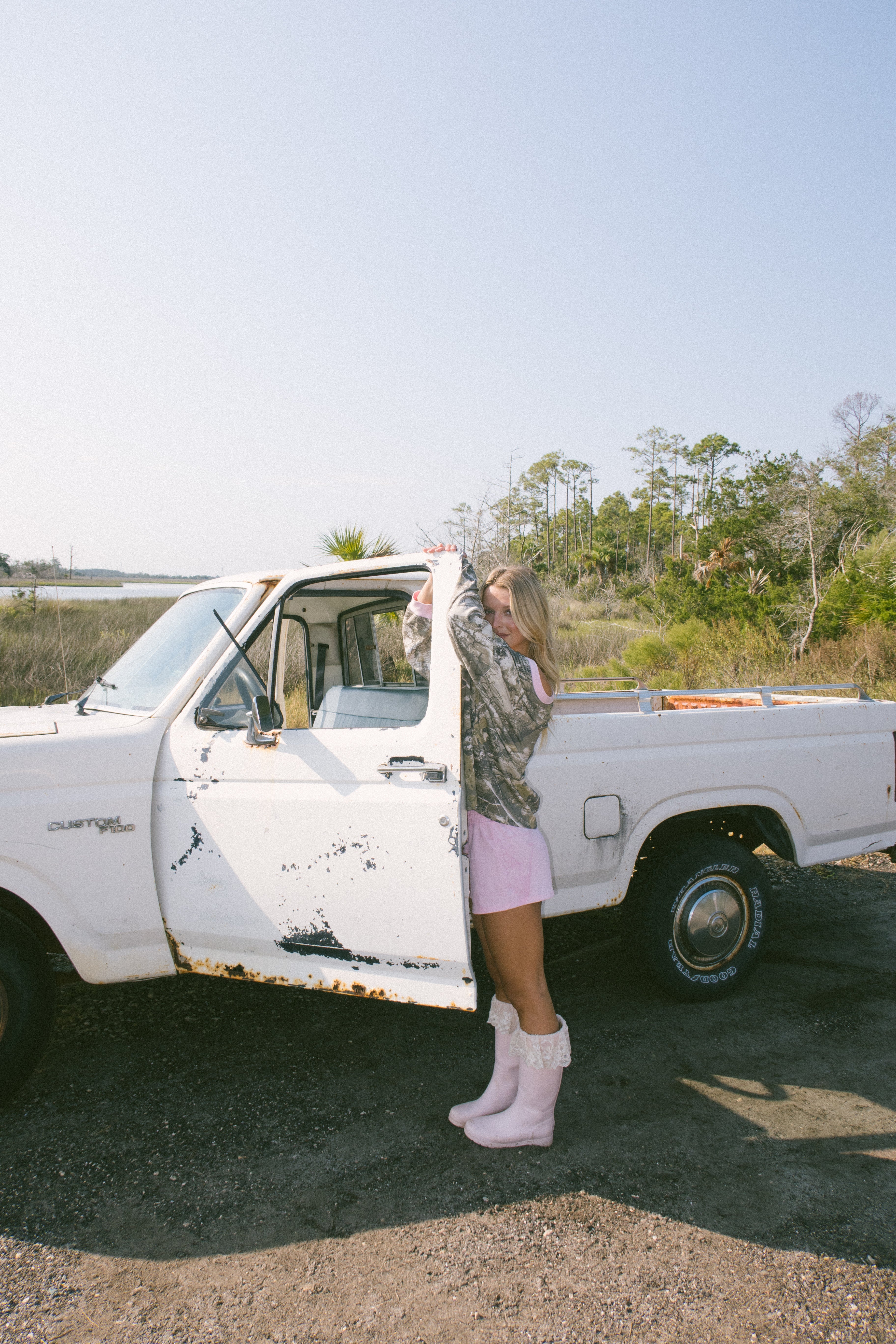 Fancy V-Neck Long Sleeve - Camo (PREORDER)