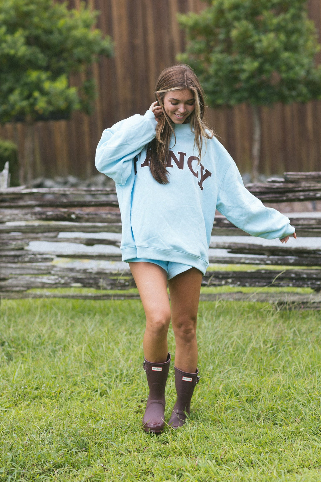 Fancy Oversized Fleece Mockneck - Glacier