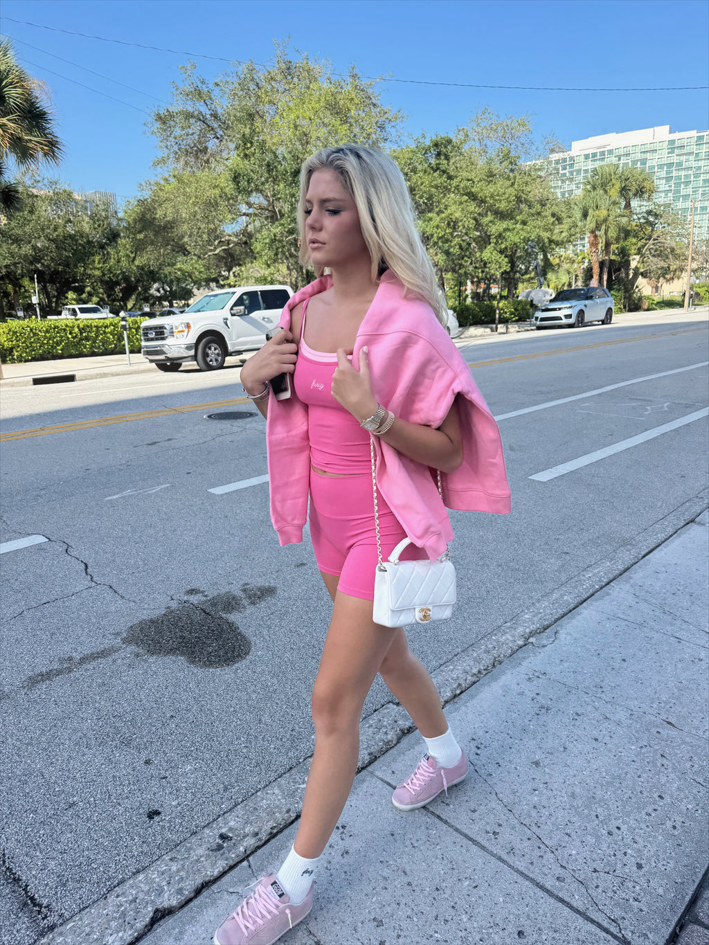 Fancy FitFlow Double Layered Tank - Paradise Pink