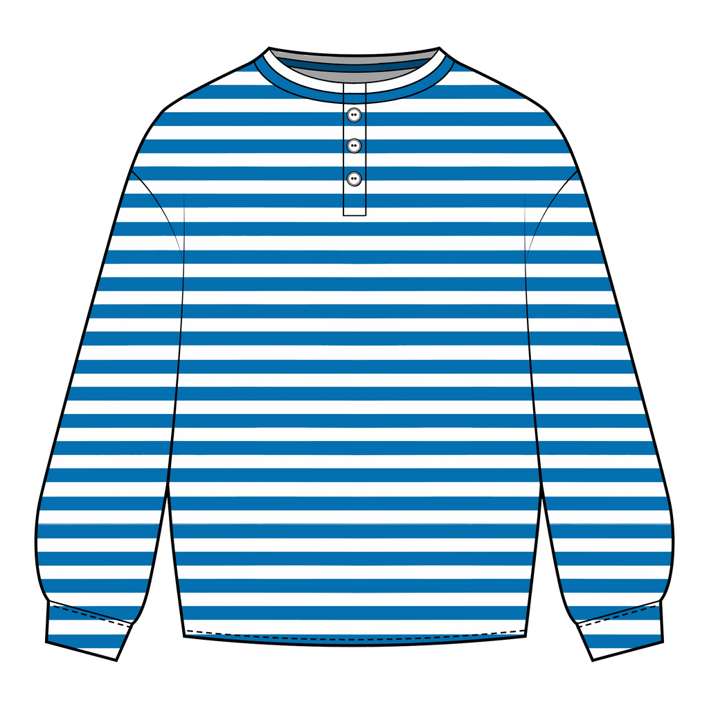 Fancy Striped Buttoned Long Sleeve