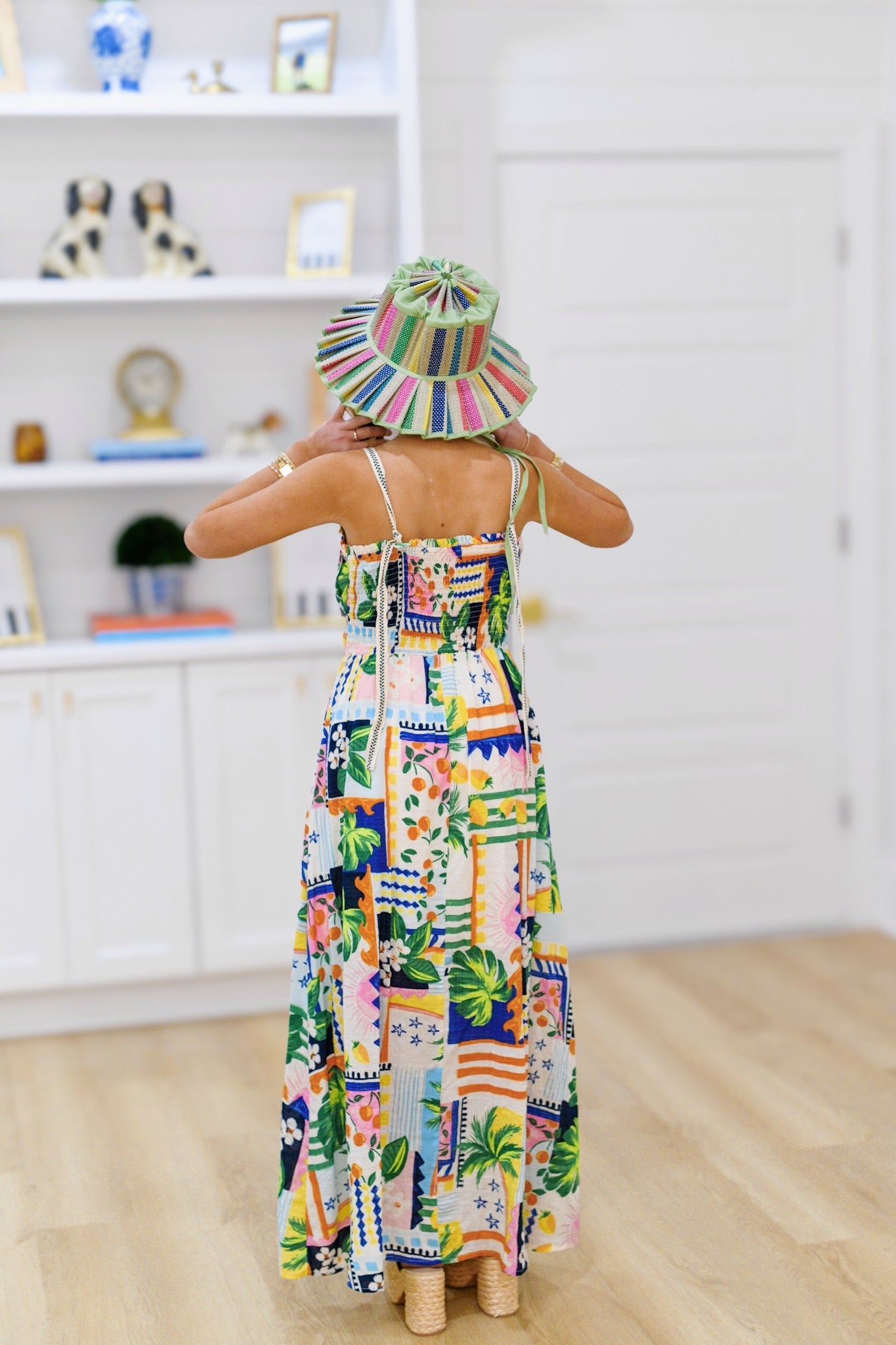 Isla Printed Midi Dress - Multi