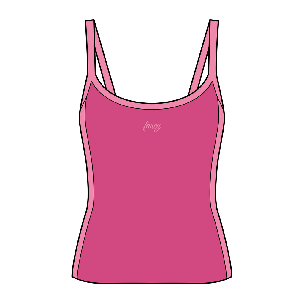 Fancy FitFlow Outline Tank - Paradise Pink