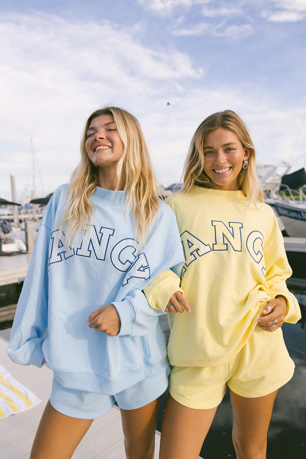 Fancy Oversized Terry Mockneck - Malibu Yellow