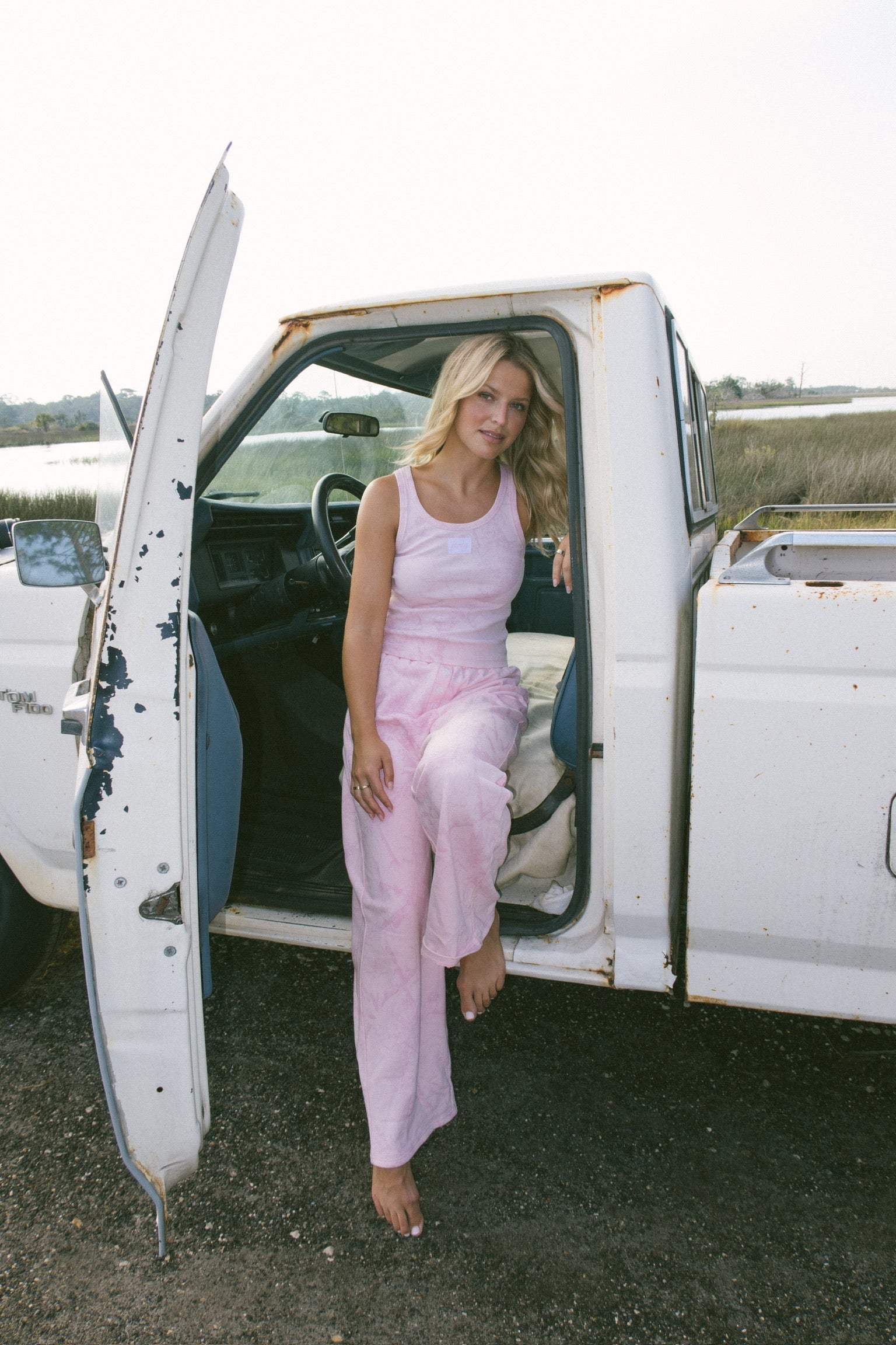 Fancy Fleece Lined Sweatpants - Pink Camo