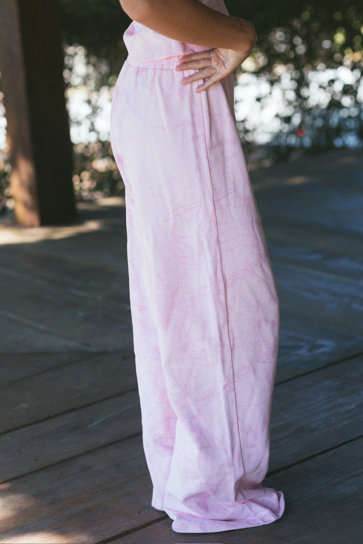 Fancy Fleece Lined Sweatpants - Pink Camo